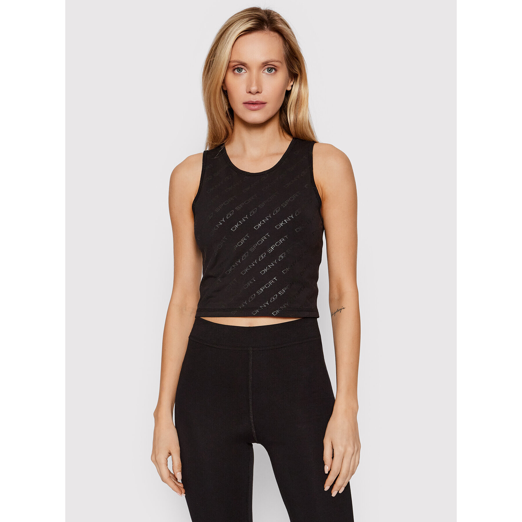 DKNY Sport Top DP1T8467 Čierna Slim Fit - Pepit.sk