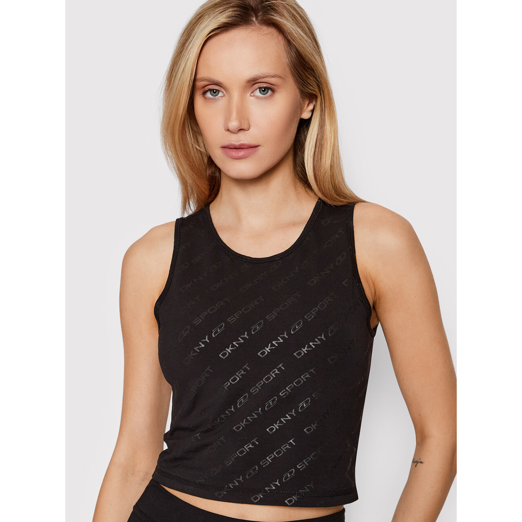 DKNY Sport Top DP1T8467 Čierna Slim Fit - Pepit.sk