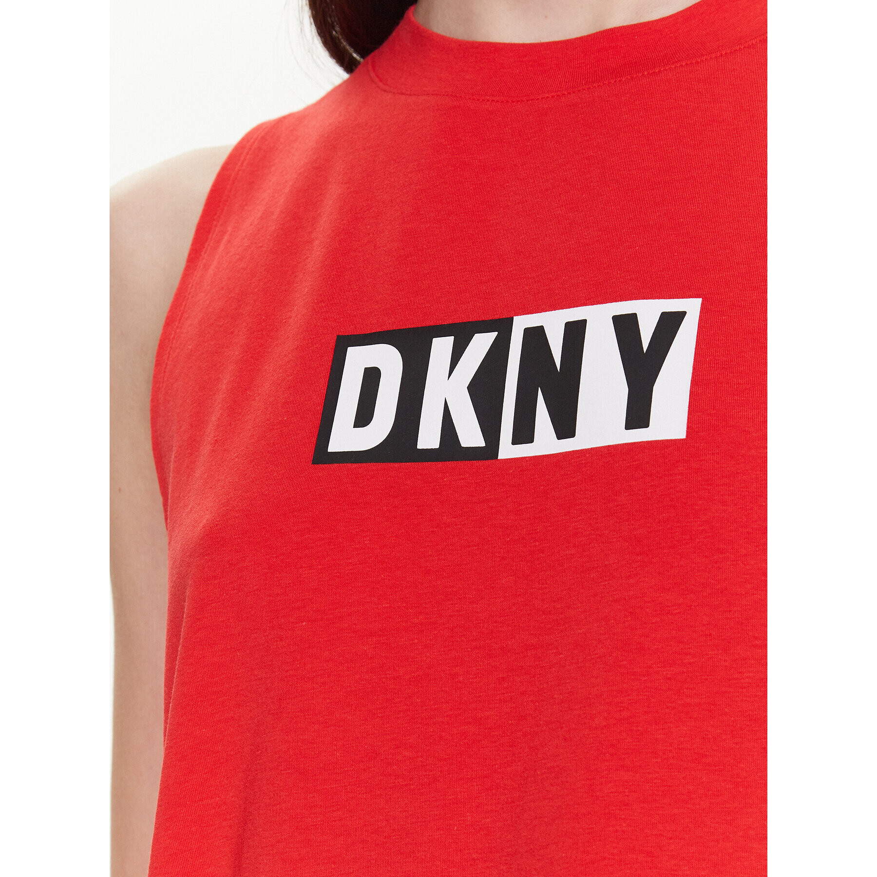 DKNY Sport Top DP2T5892 Červená Classic Fit - Pepit.sk