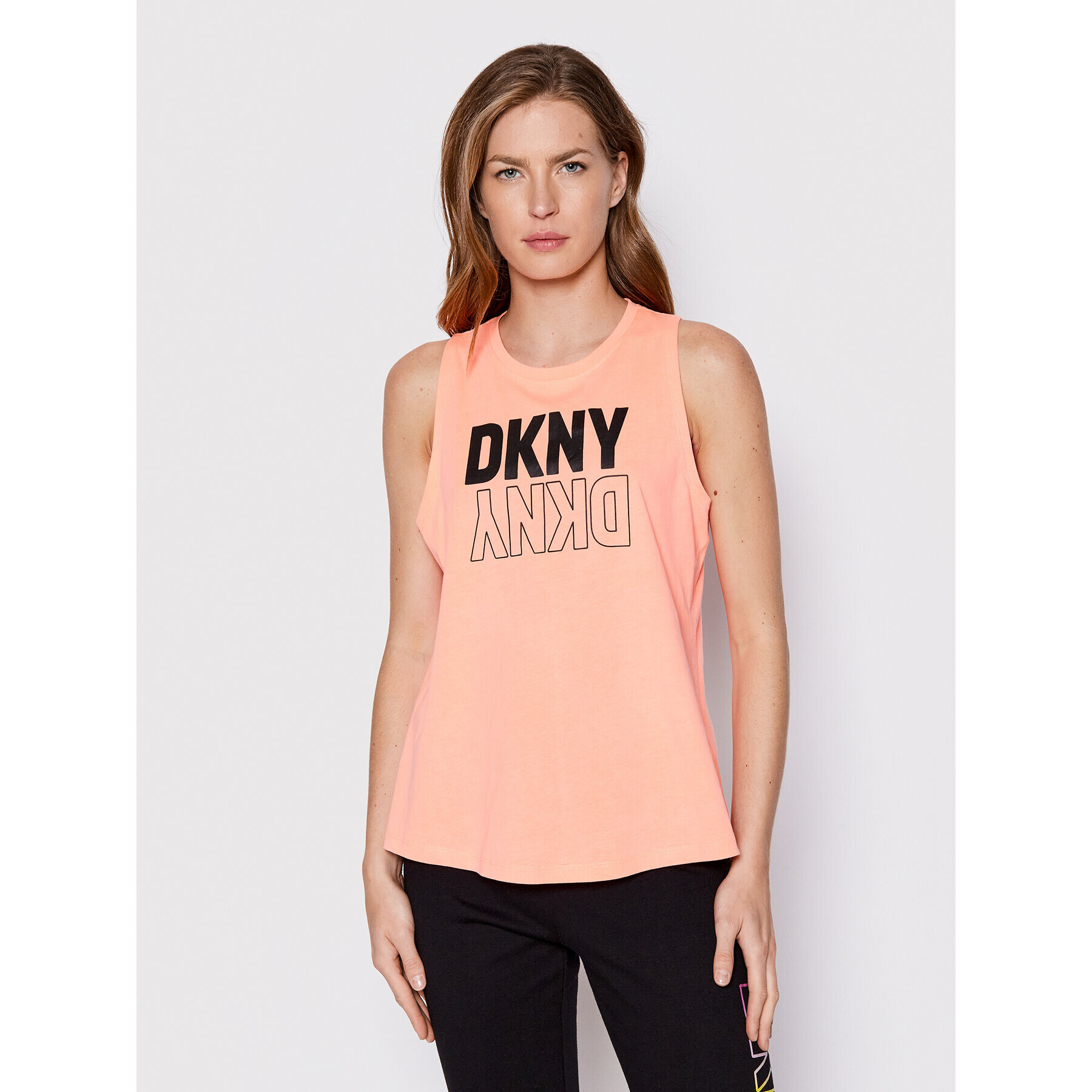 DKNY Sport Top DP2T8765 Oranžová Regular Fit - Pepit.sk