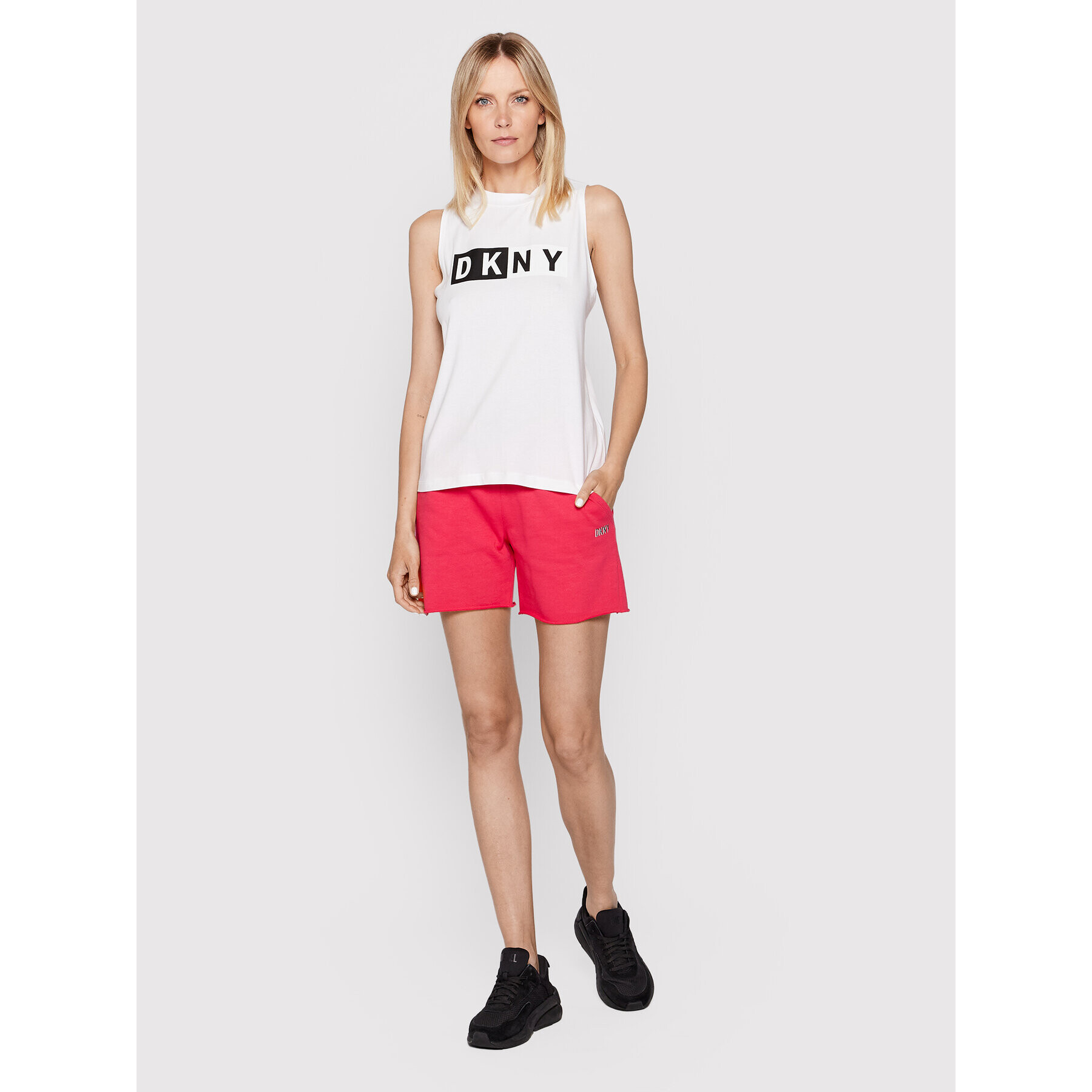 DKNY Sport Top DP8T5892 Biela Regular Fit - Pepit.sk