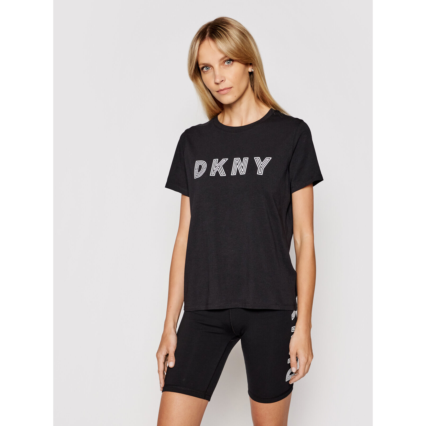 DKNY Sport Tričko DP0T7440 Čierna Regular Fit - Pepit.sk