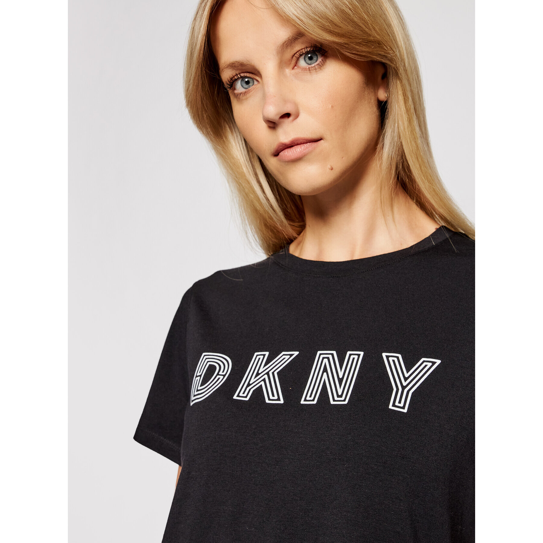 DKNY Sport Tričko DP0T7440 Čierna Regular Fit - Pepit.sk