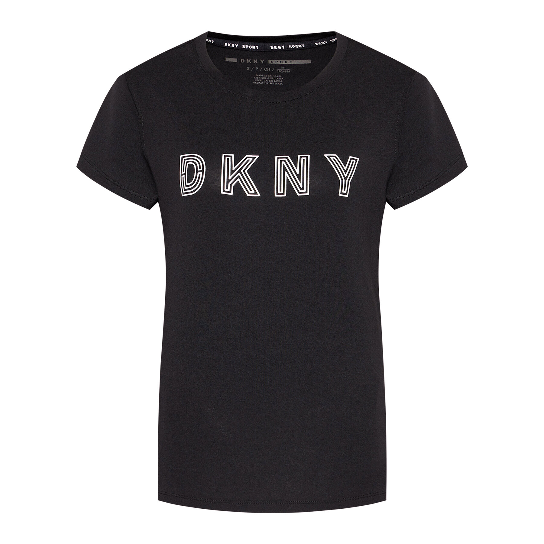 DKNY Sport Tričko DP0T7440 Čierna Regular Fit - Pepit.sk