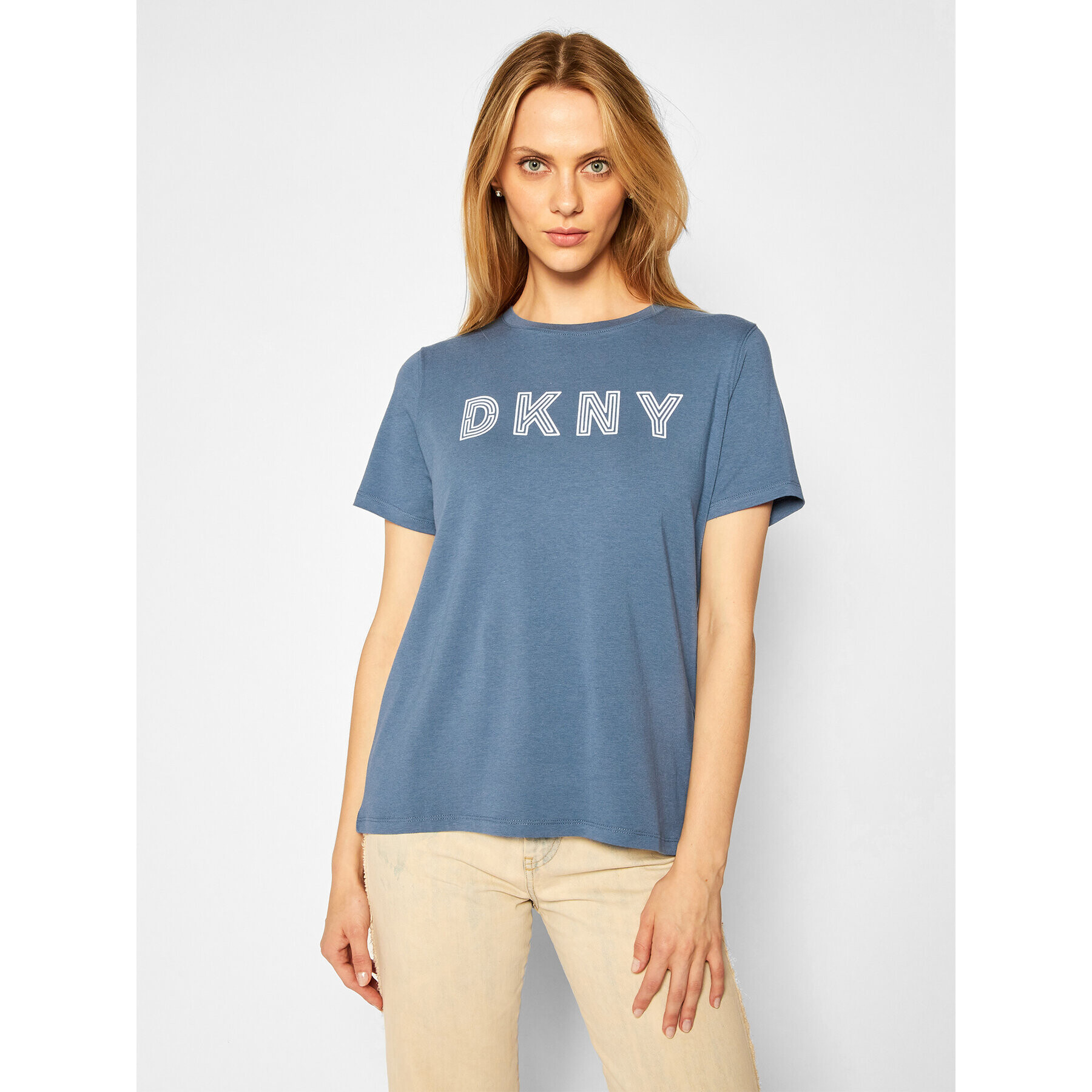 DKNY Sport Tričko DP0T7440 Tmavomodrá Regular Fit - Pepit.sk