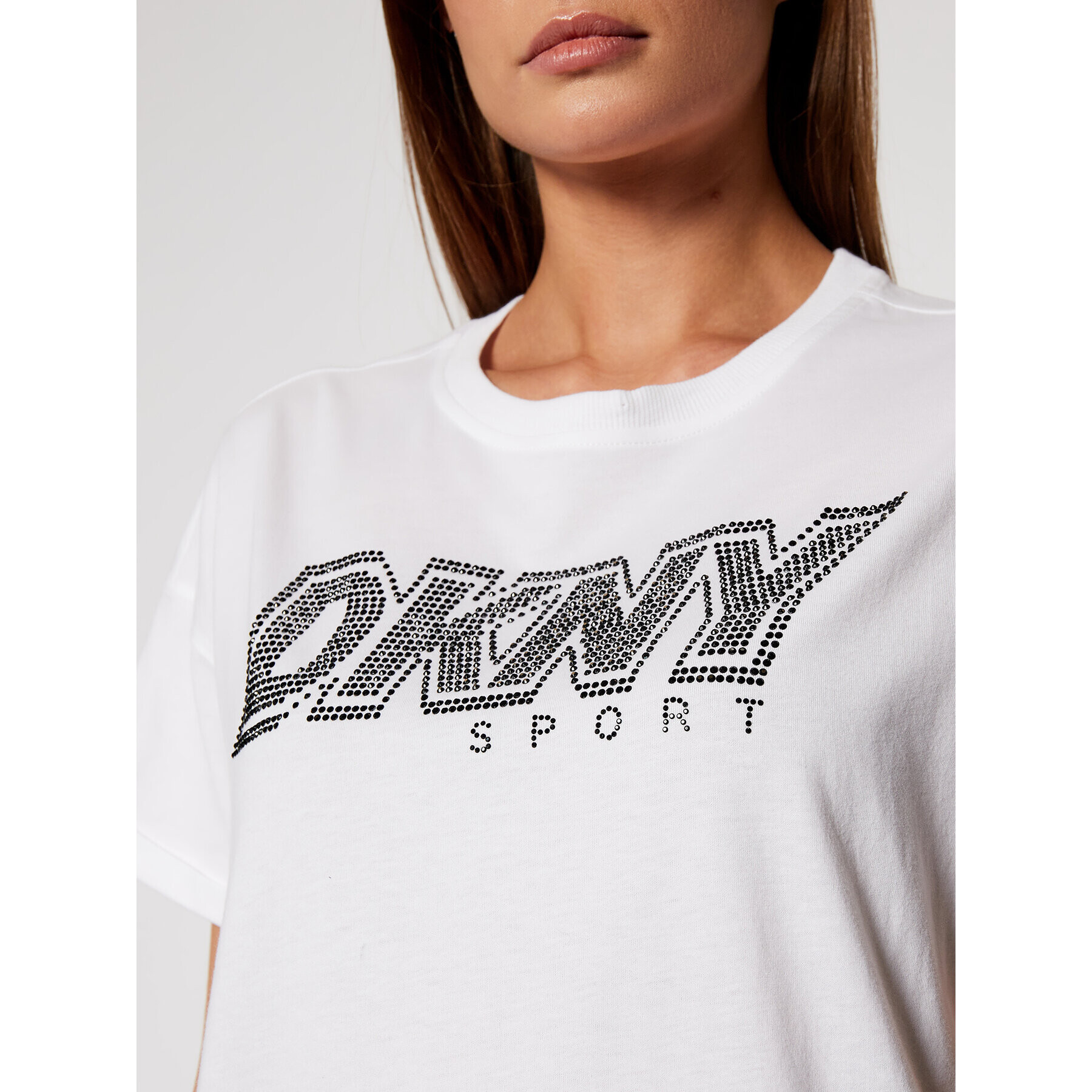 DKNY Sport Tričko DP0T7477 Biela Relaxed Fit - Pepit.sk