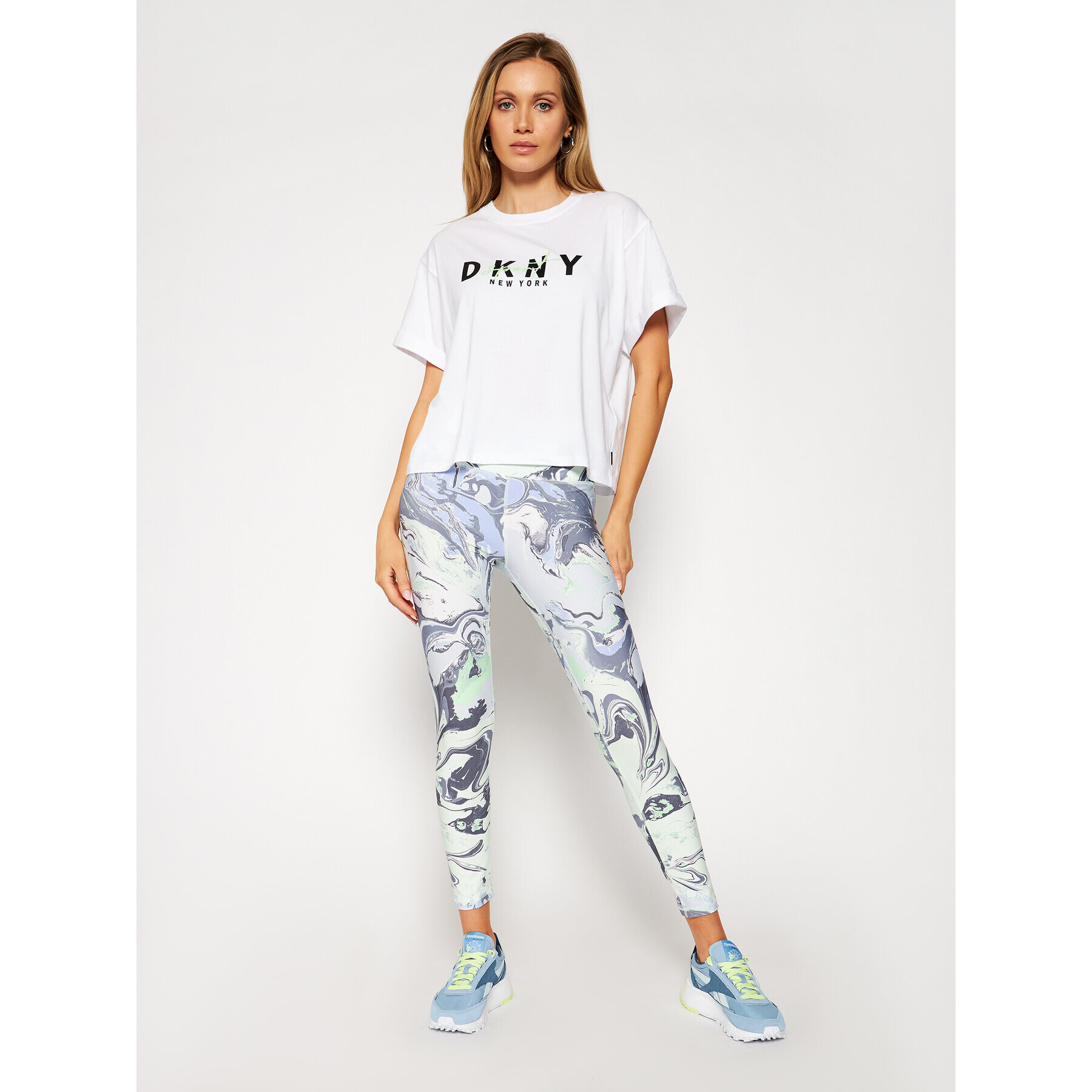 DKNY Sport Tričko DP0T7854 Biela Oversize - Pepit.sk