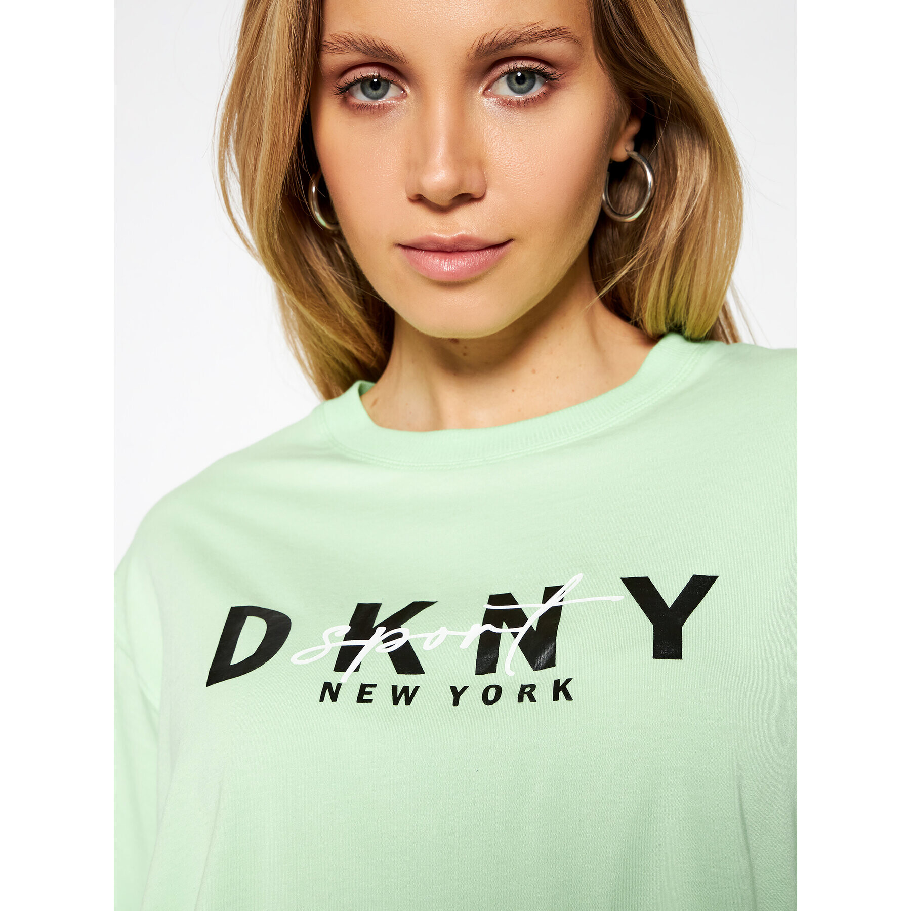 DKNY Sport Tričko DP0T7854 Zelená Oversize - Pepit.sk