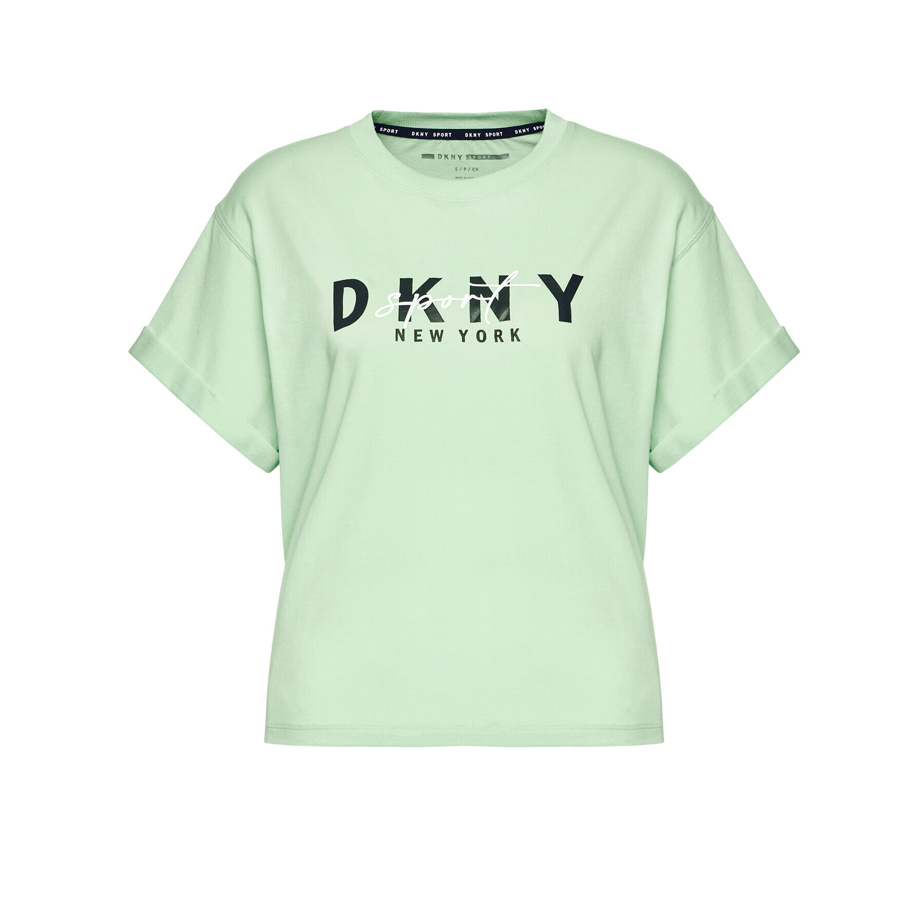 DKNY Sport Tričko DP0T7854 Zelená Oversize - Pepit.sk