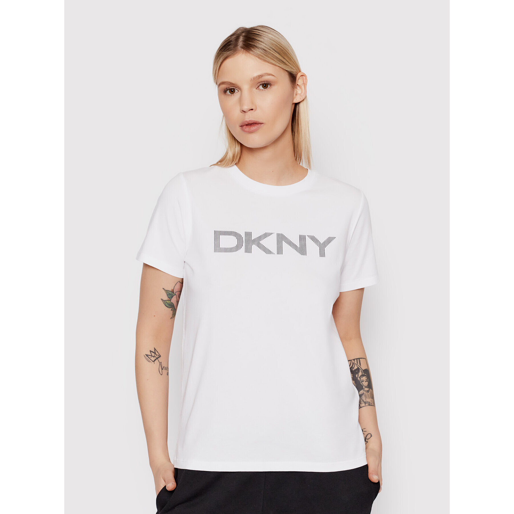 DKNY Sport Tričko DP1T6749 Biela Regular Fit - Pepit.sk