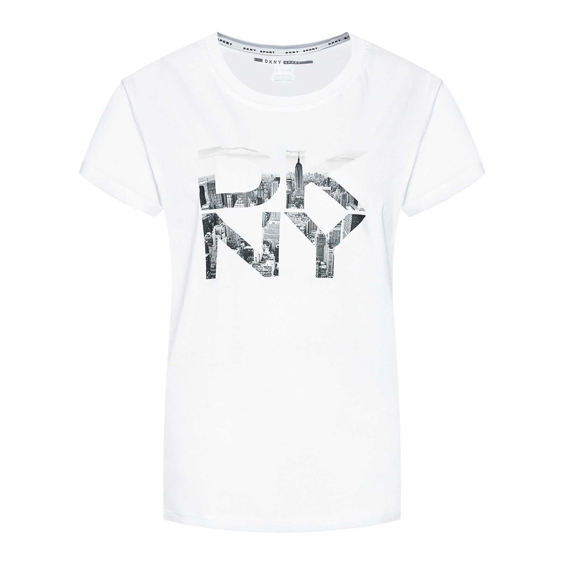 DKNY Sport Tričko DP1T8009 Biela Regular Fit - Pepit.sk