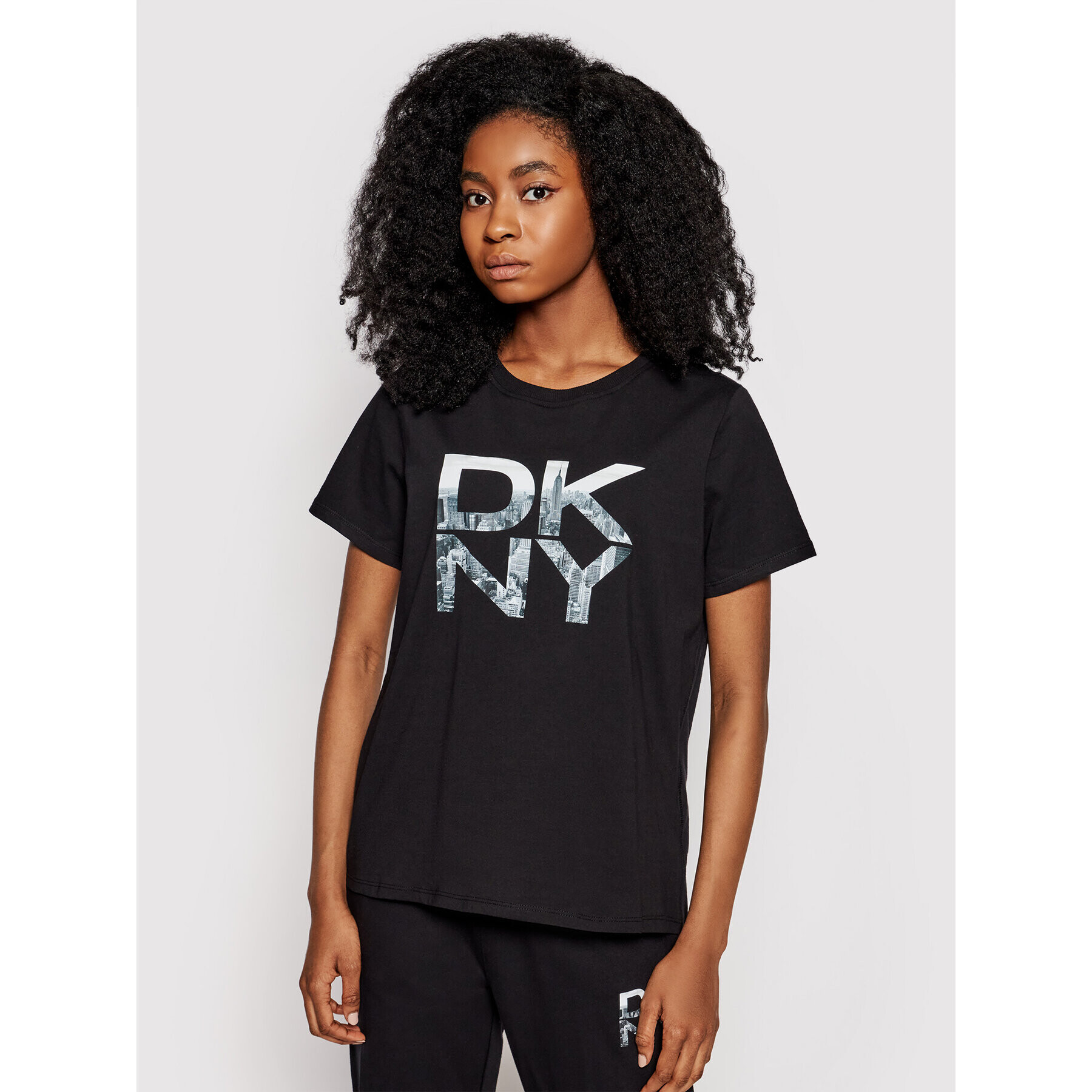 DKNY Sport Tričko DP1T8009 Čierna Regular Fit - Pepit.sk