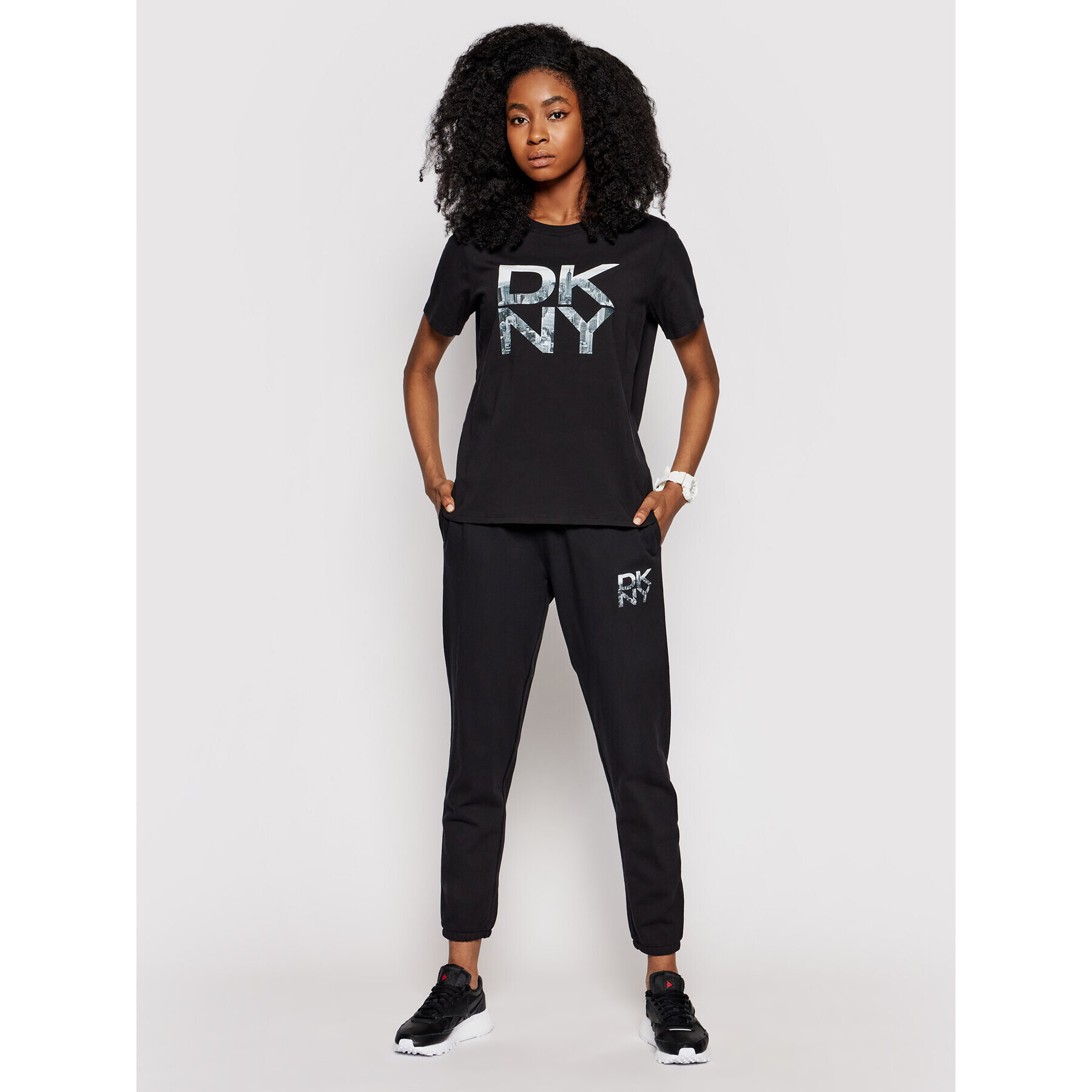 DKNY Sport Tričko DP1T8009 Čierna Regular Fit - Pepit.sk