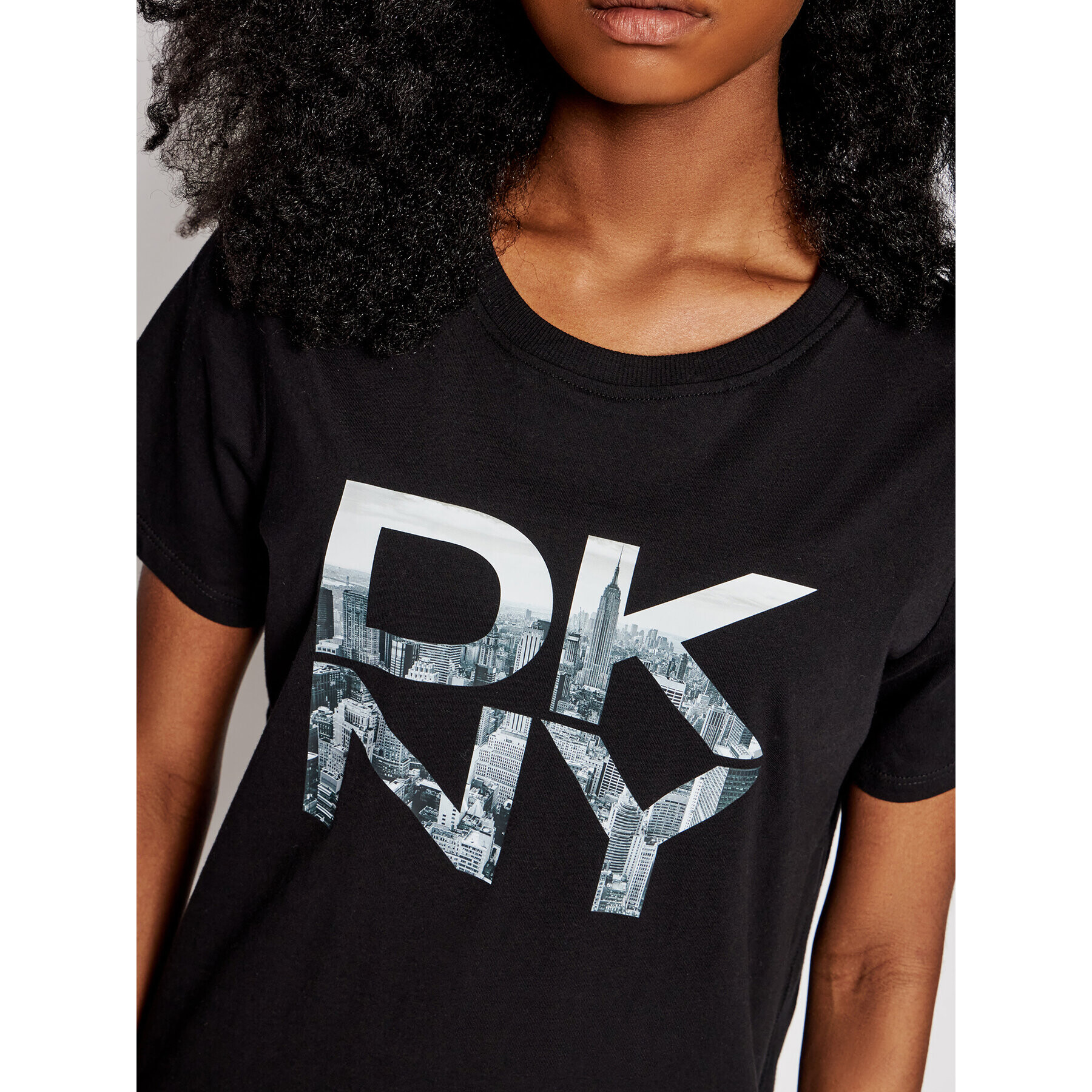 DKNY Sport Tričko DP1T8009 Čierna Regular Fit - Pepit.sk