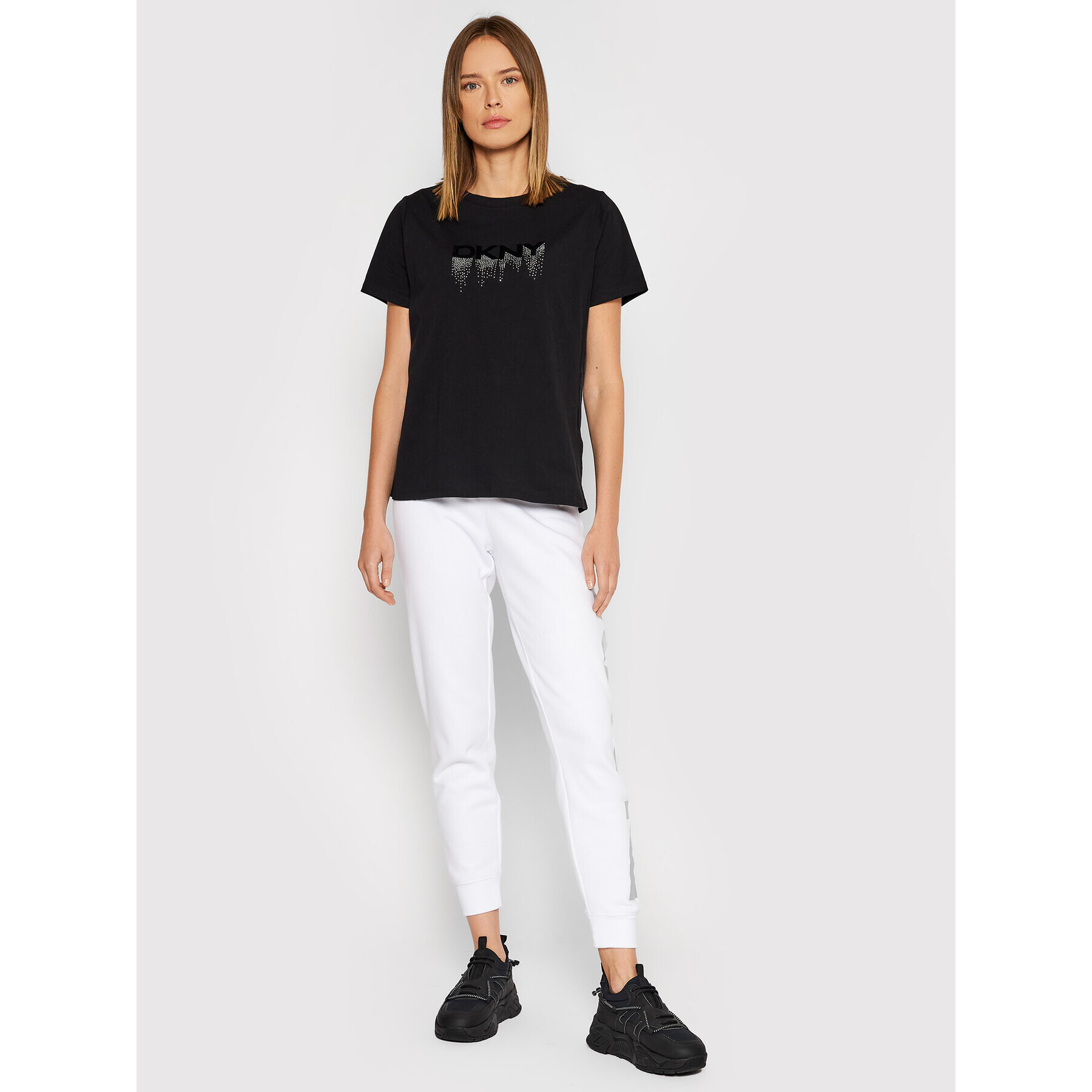 DKNY Sport Tričko DP1T8273 Čierna Relaxed Fit - Pepit.sk