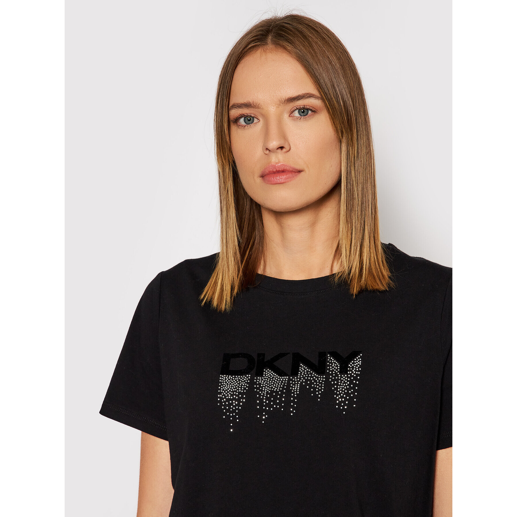 DKNY Sport Tričko DP1T8273 Čierna Relaxed Fit - Pepit.sk