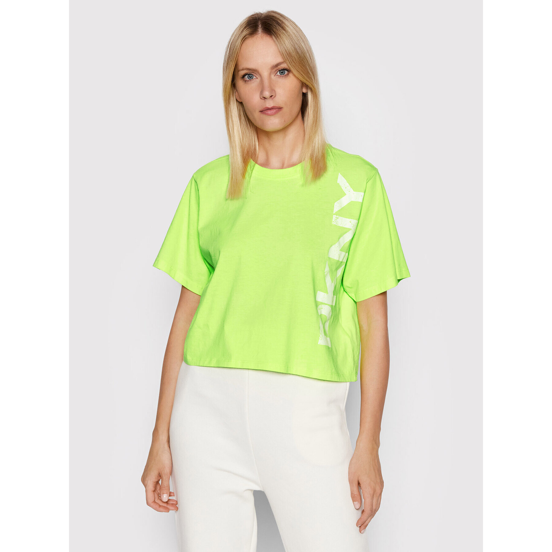 DKNY Sport Tričko DP1T8459 Zelená Relaxed Fit - Pepit.sk