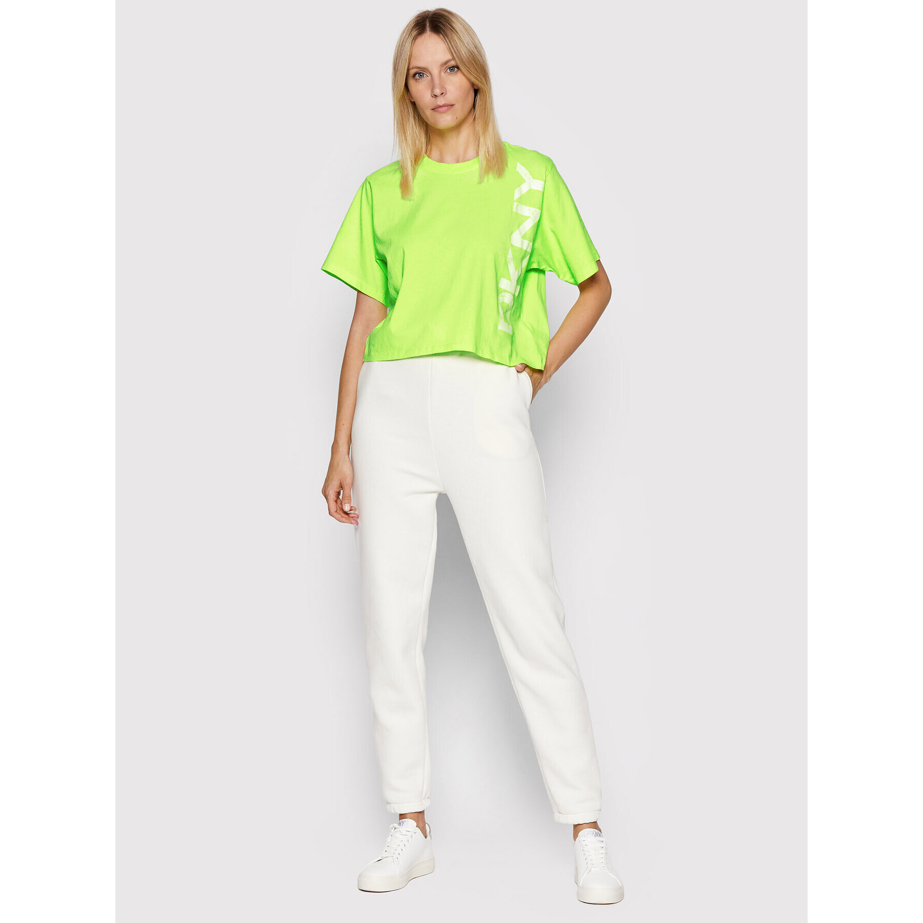 DKNY Sport Tričko DP1T8459 Zelená Relaxed Fit - Pepit.sk