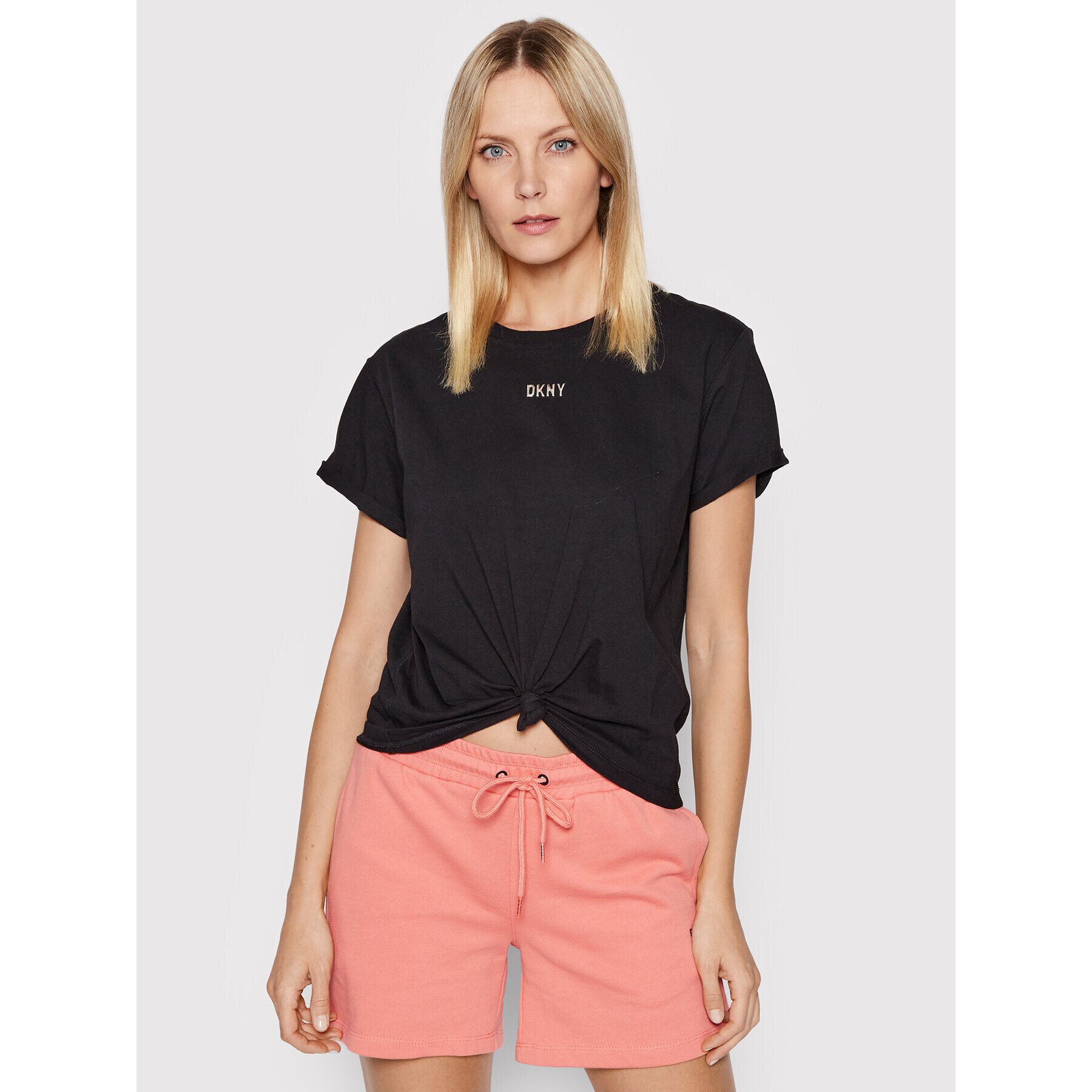 DKNY Sport Tričko DP1T8521 Čierna Regular Fit - Pepit.sk