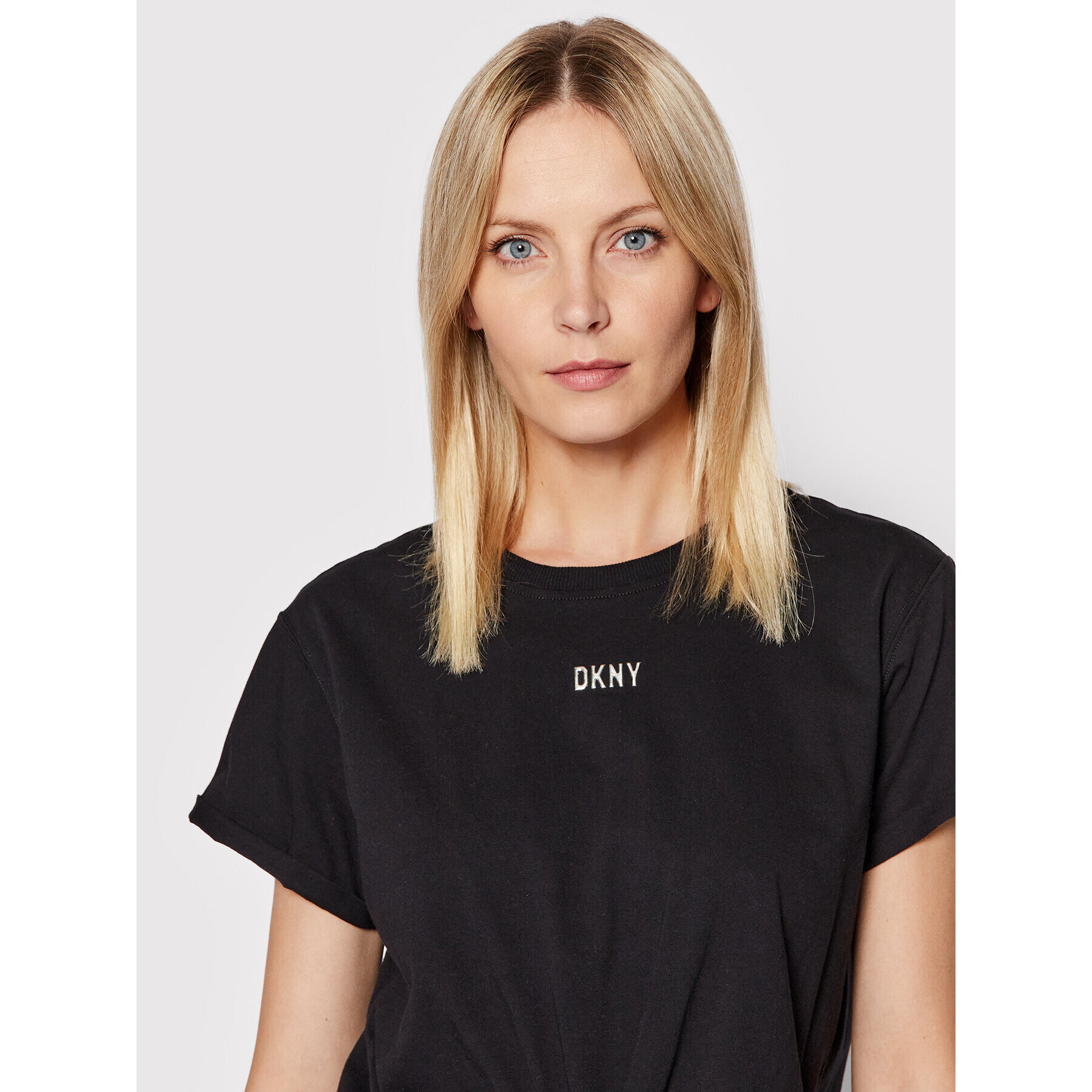 DKNY Sport Tričko DP1T8521 Čierna Regular Fit - Pepit.sk