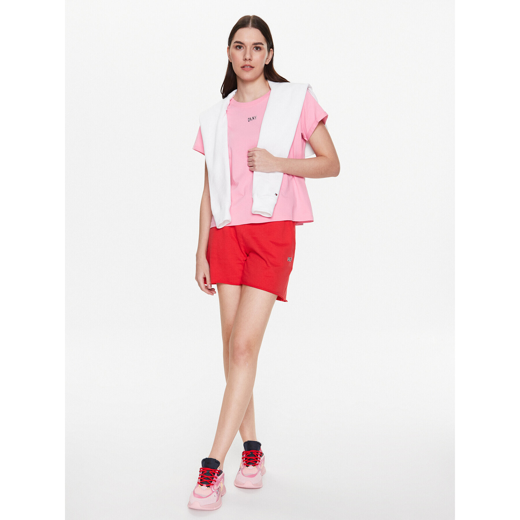 DKNY Sport Tričko DP1T8521 Ružová Classic Fit - Pepit.sk