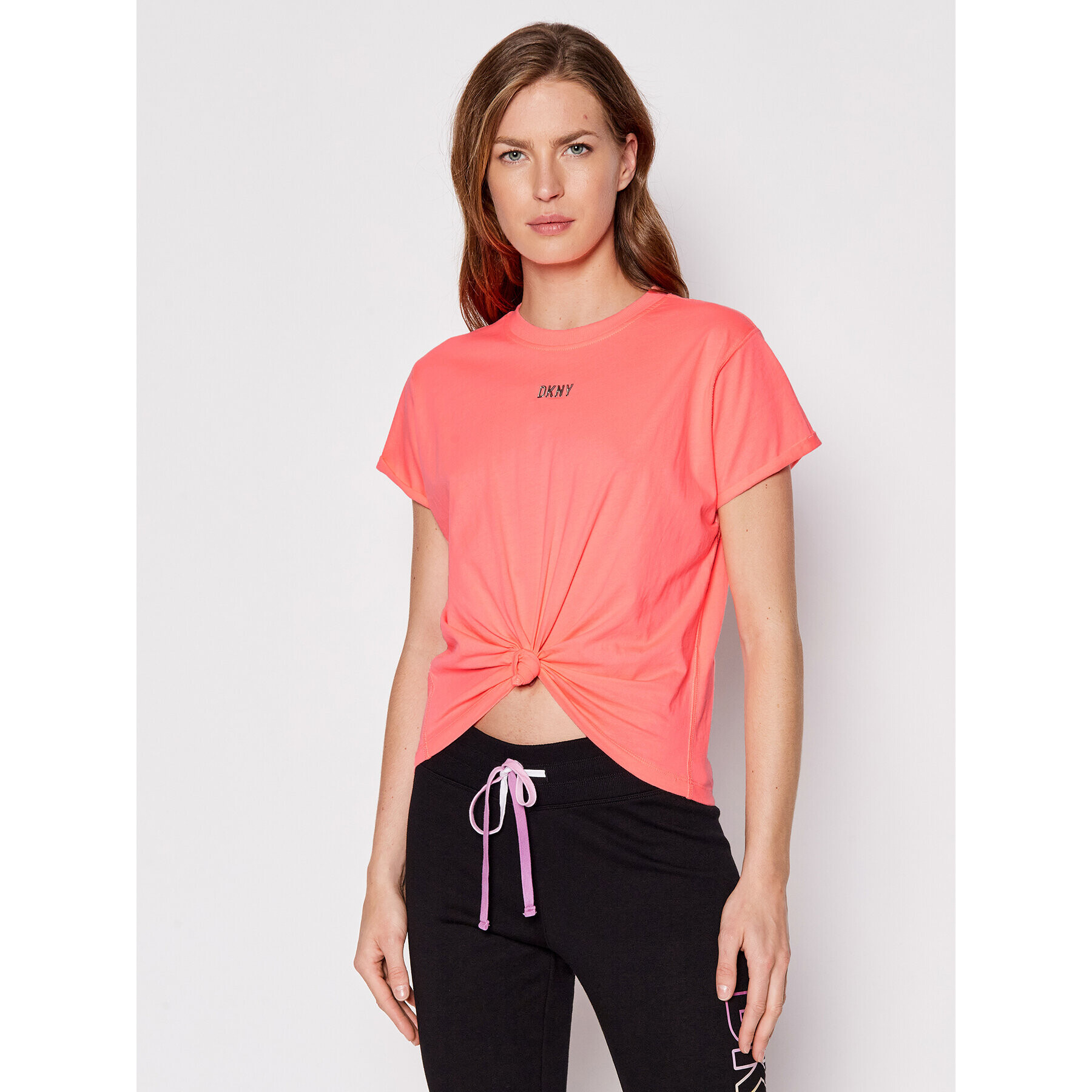 DKNY Sport Tričko DP1T8521 Ružová Regular Fit - Pepit.sk