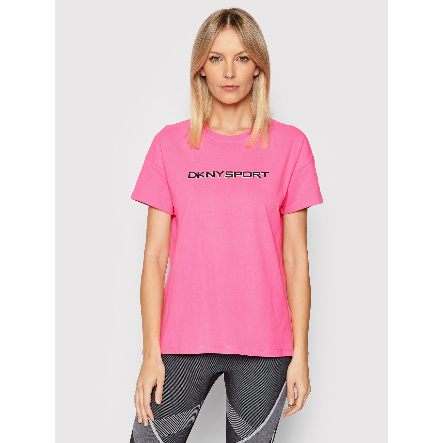 DKNY Sport Tričko DP1T8771 Ružová Regular Fit - Pepit.sk