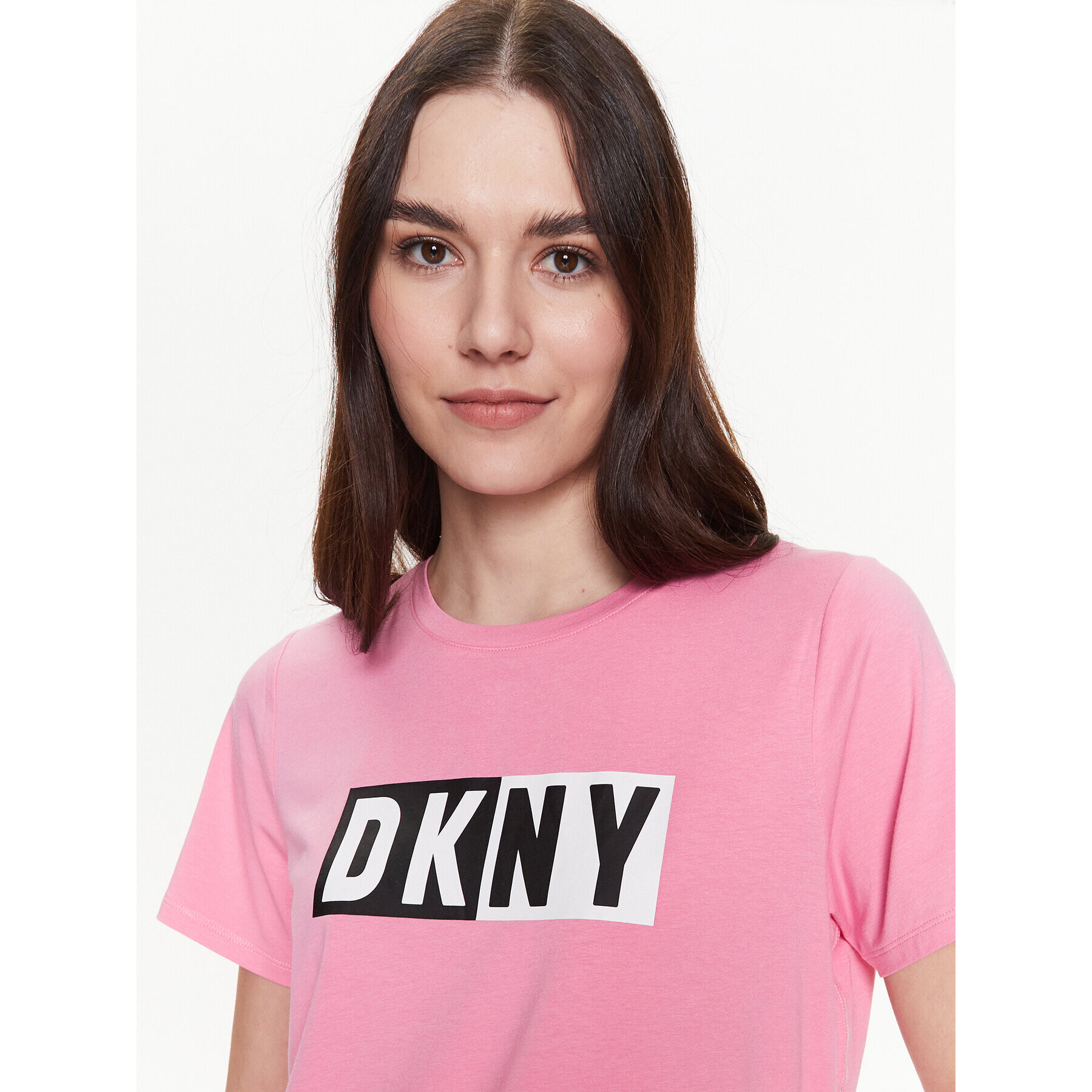 DKNY Sport Tričko DP2T5894 Ružová Classic Fit - Pepit.sk