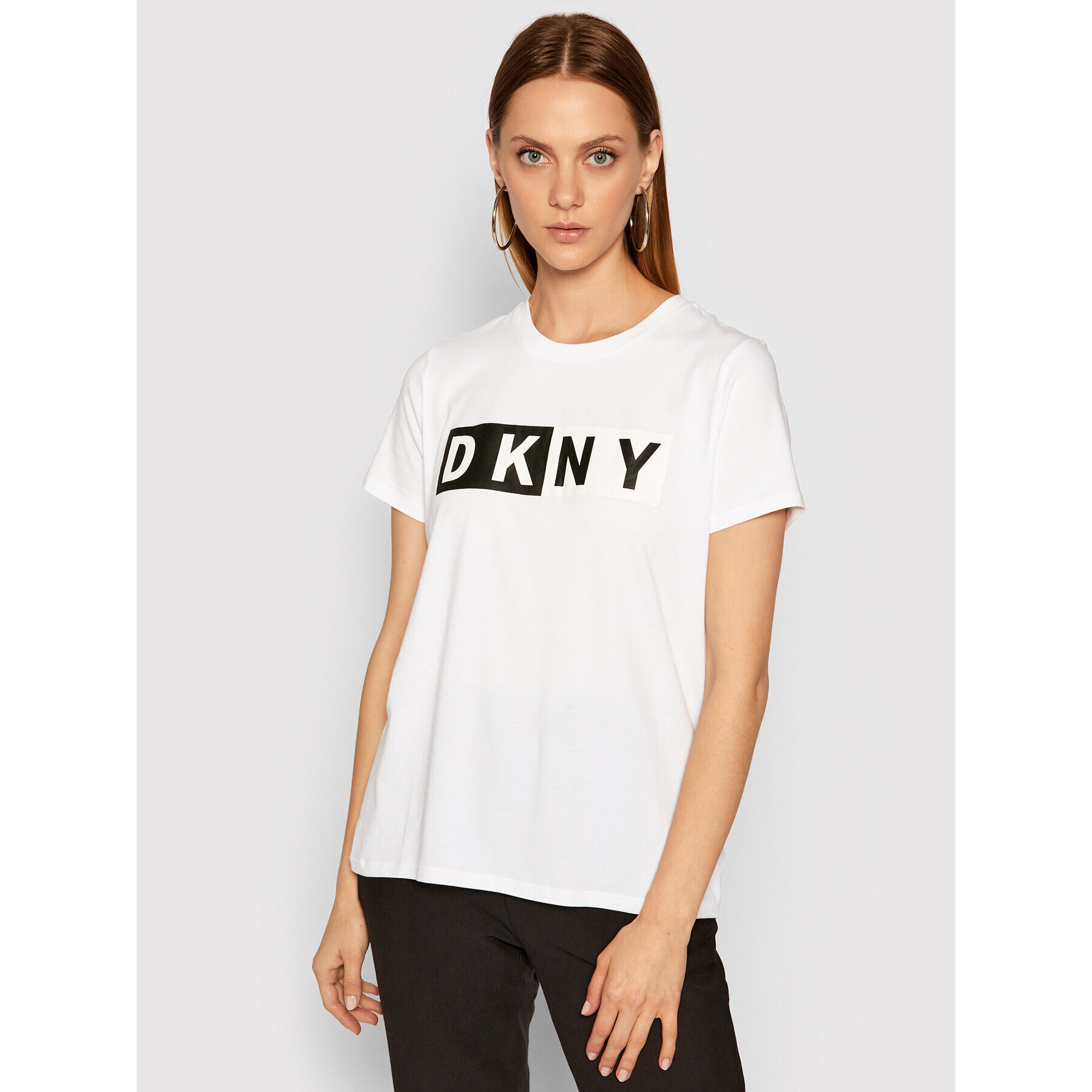 DKNY Sport Tričko DP8T5894 Biela Regular Fit - Pepit.sk