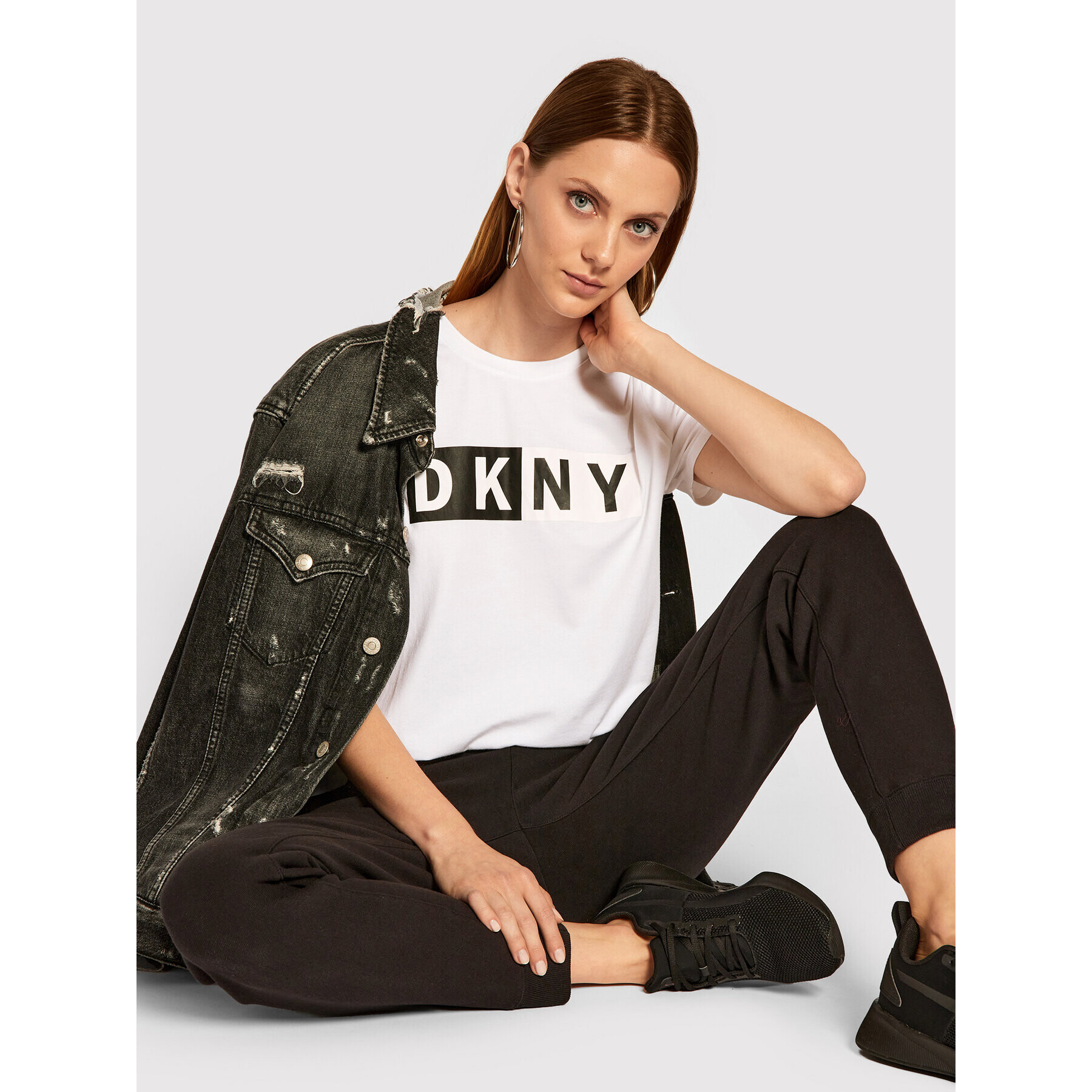 DKNY Sport Tričko DP8T5894 Biela Regular Fit - Pepit.sk