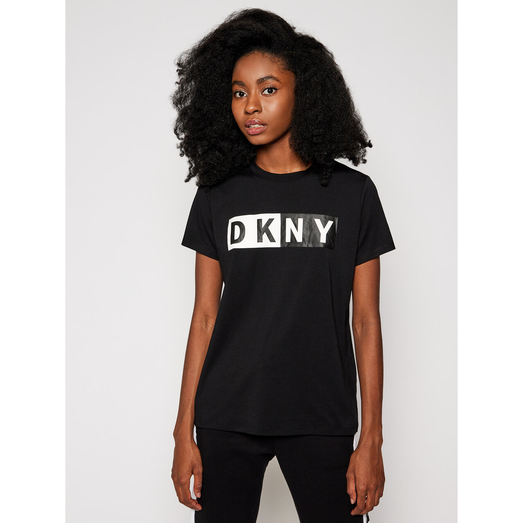 DKNY Sport Tričko DP8T5894 Čierna Regular Fit - Pepit.sk