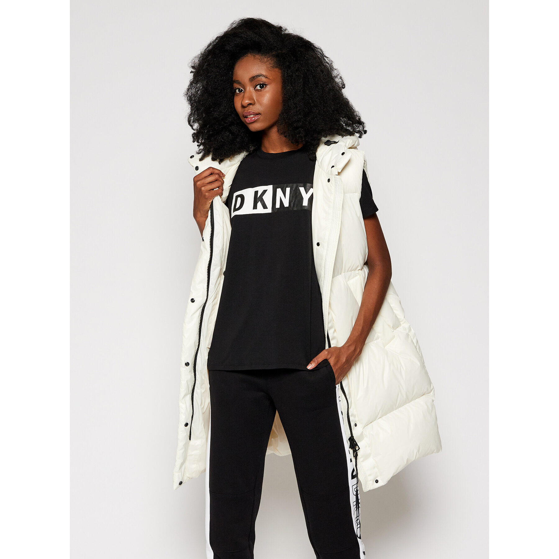 DKNY Sport Tričko DP8T5894 Čierna Regular Fit - Pepit.sk