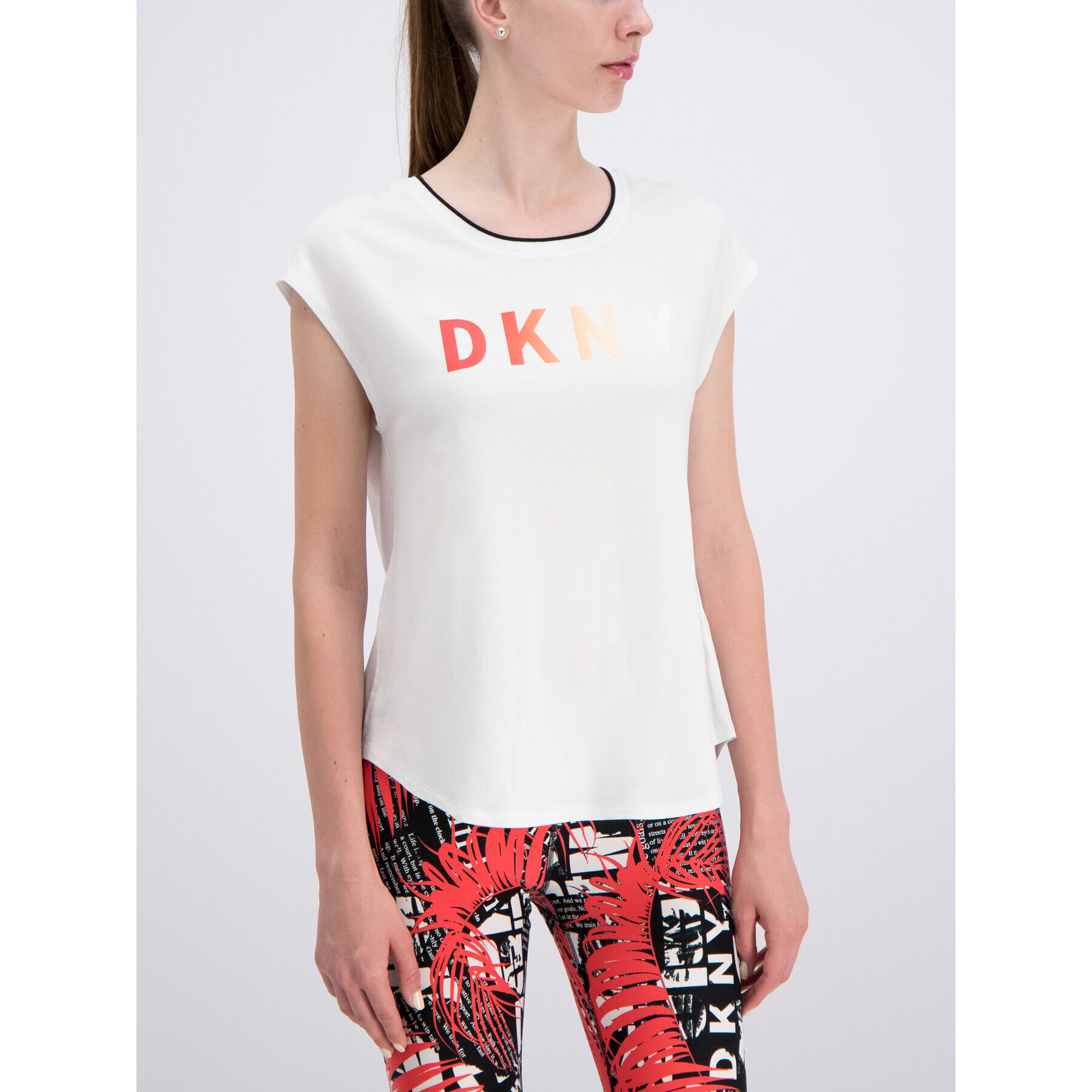 DKNY Sport Tričko DP9T6531 Biela Regular Fit - Pepit.sk