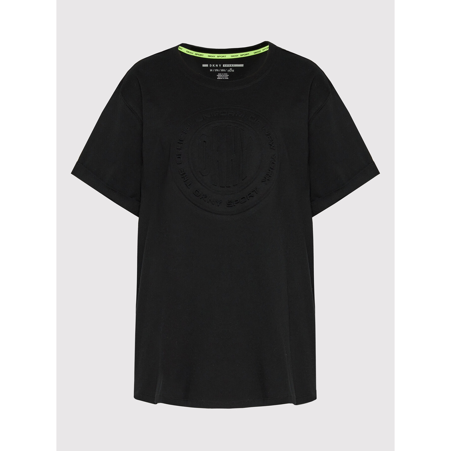 DKNY Sport Tričko DPPT8430 Čierna Regular Fit - Pepit.sk