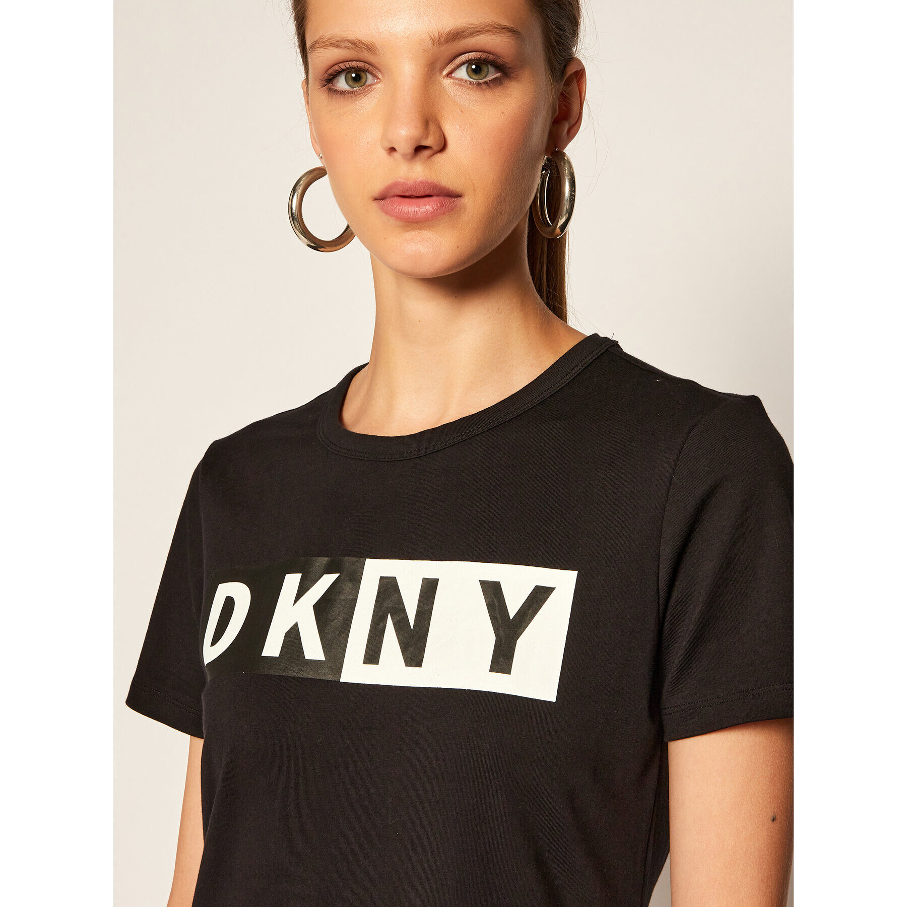 DKNY Sport Úpletové šaty DP9D4261 Čierna Regular Fit - Pepit.sk