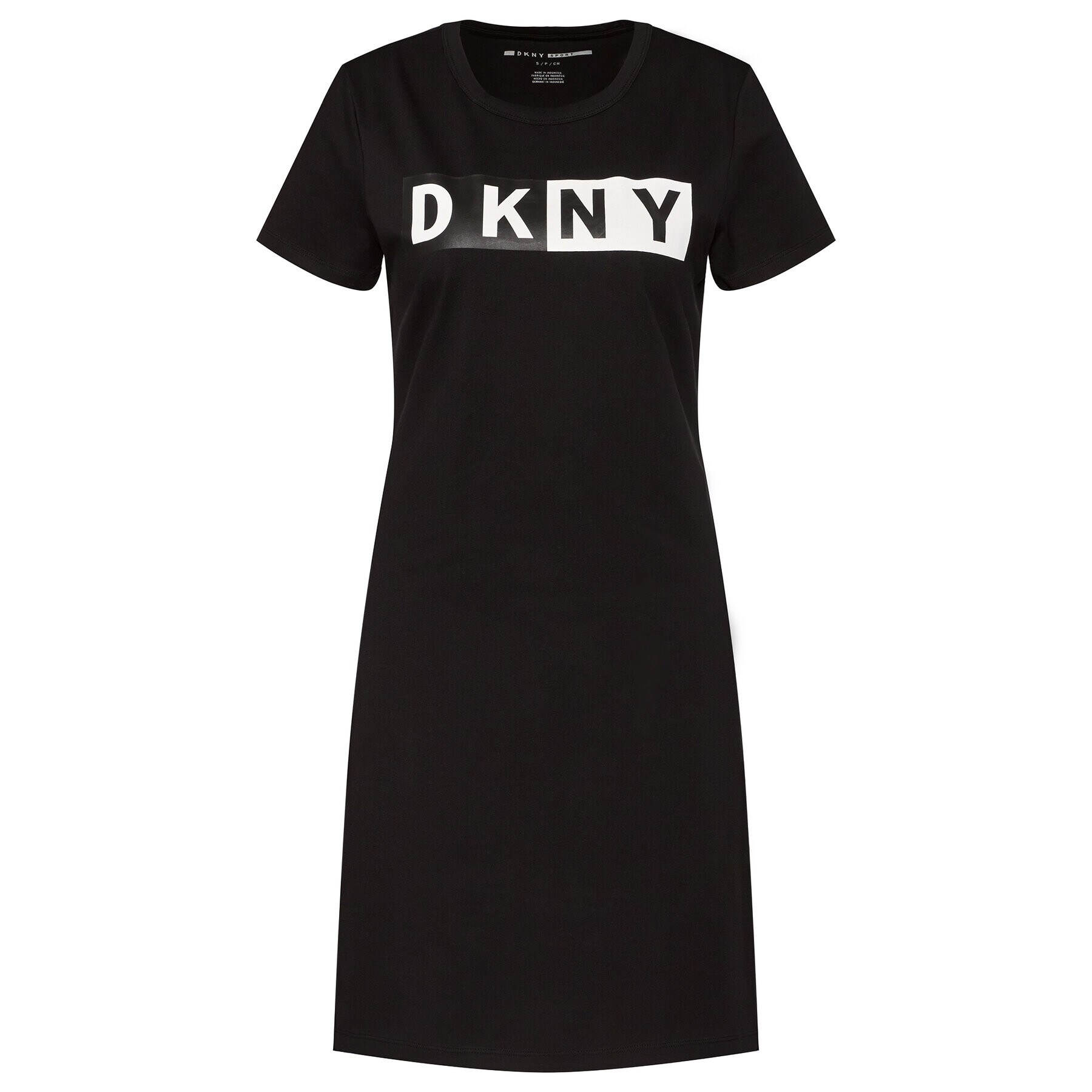 DKNY Sport Úpletové šaty DP9D4261 Čierna Regular Fit - Pepit.sk