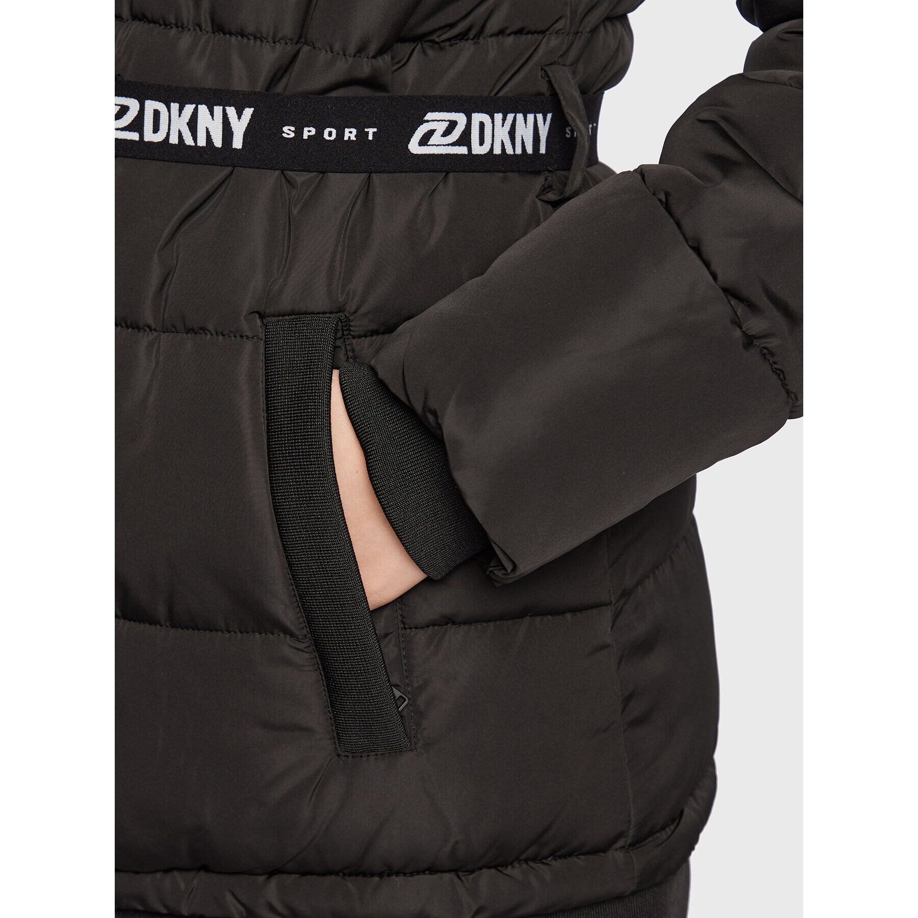 DKNY Sport Vatovaná bunda DP2J9180 Čierna Regular Fit - Pepit.sk