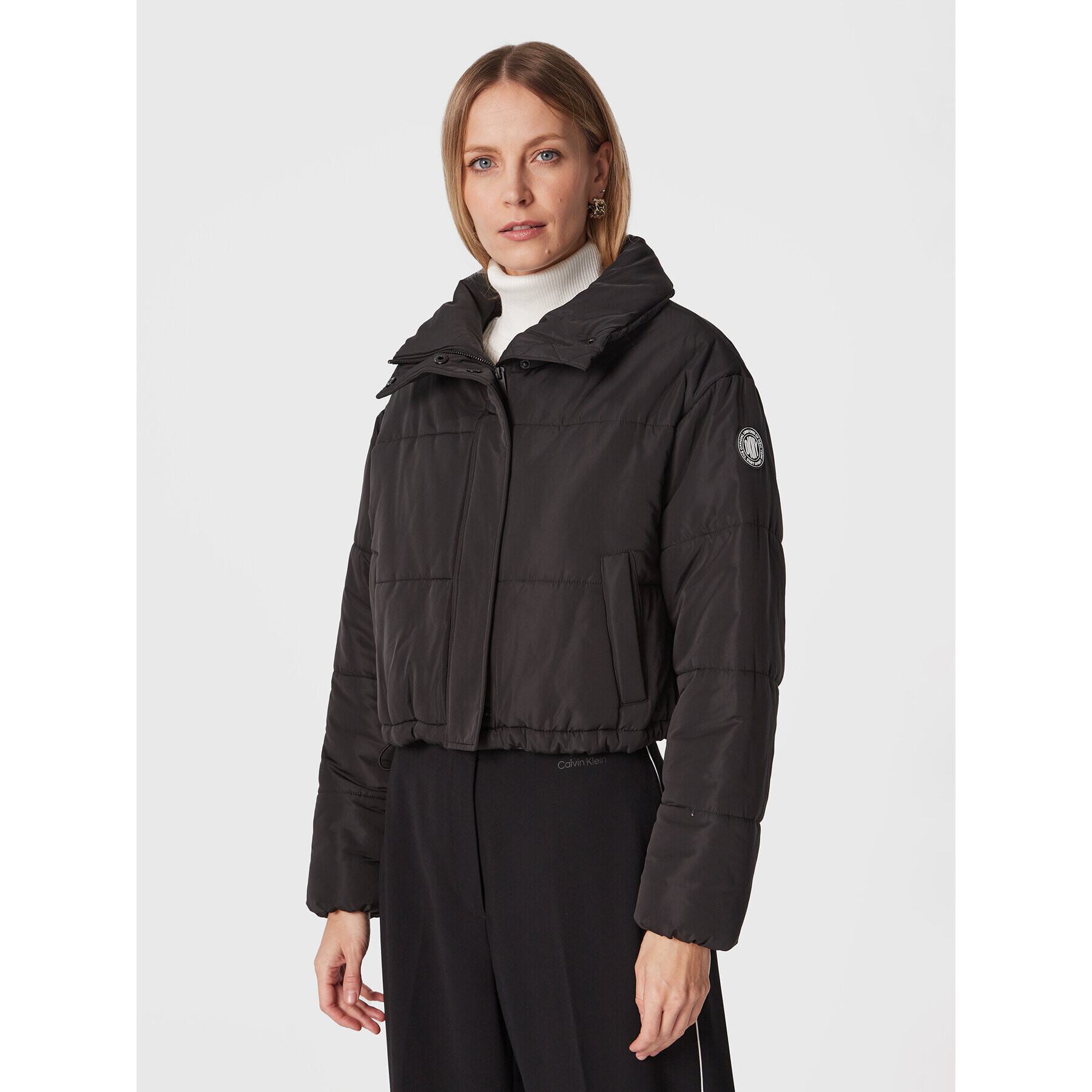 DKNY Sport Vatovaná bunda DP2J9196 Čierna Oversize - Pepit.sk