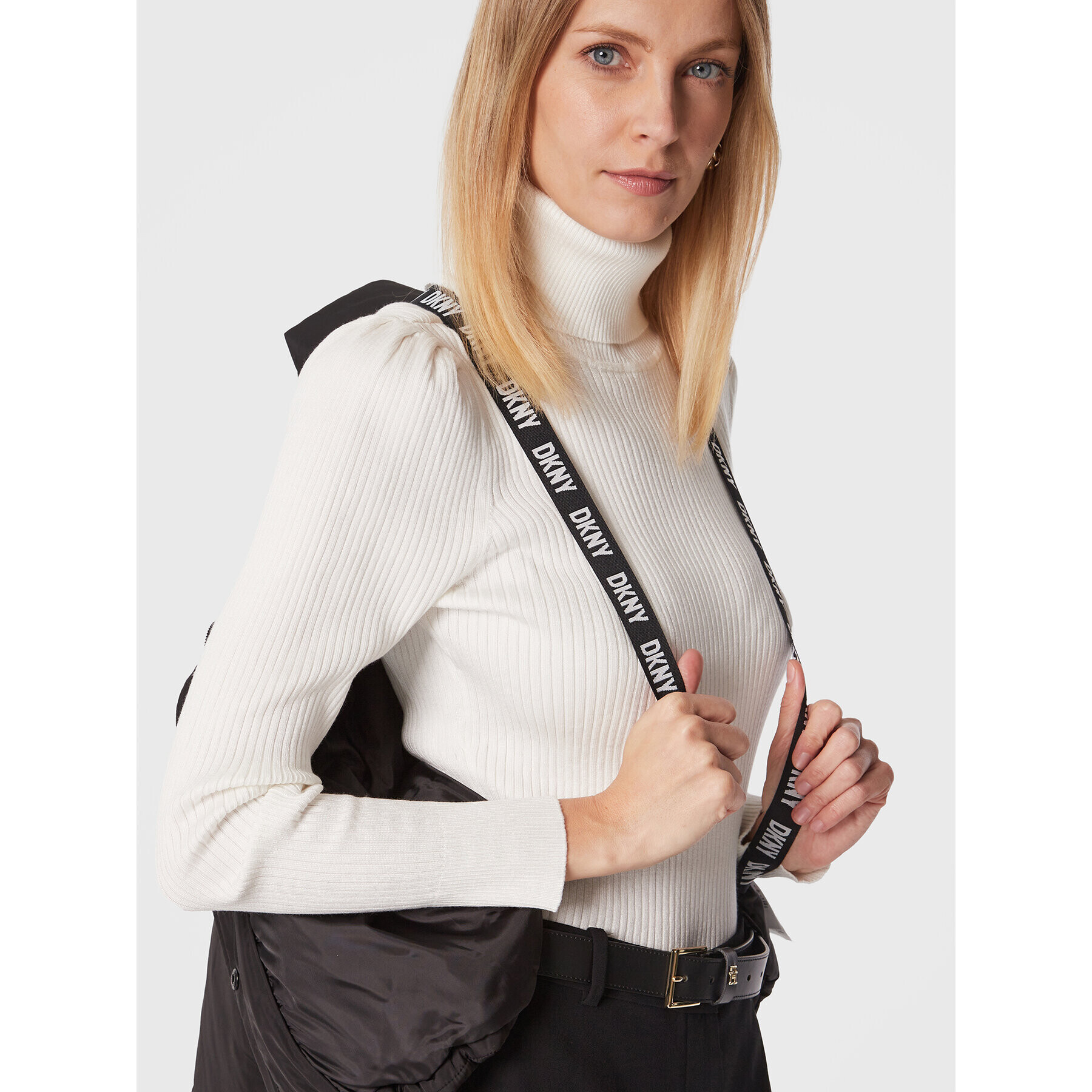 DKNY Sport Vatovaná bunda DP2J9196 Čierna Oversize - Pepit.sk