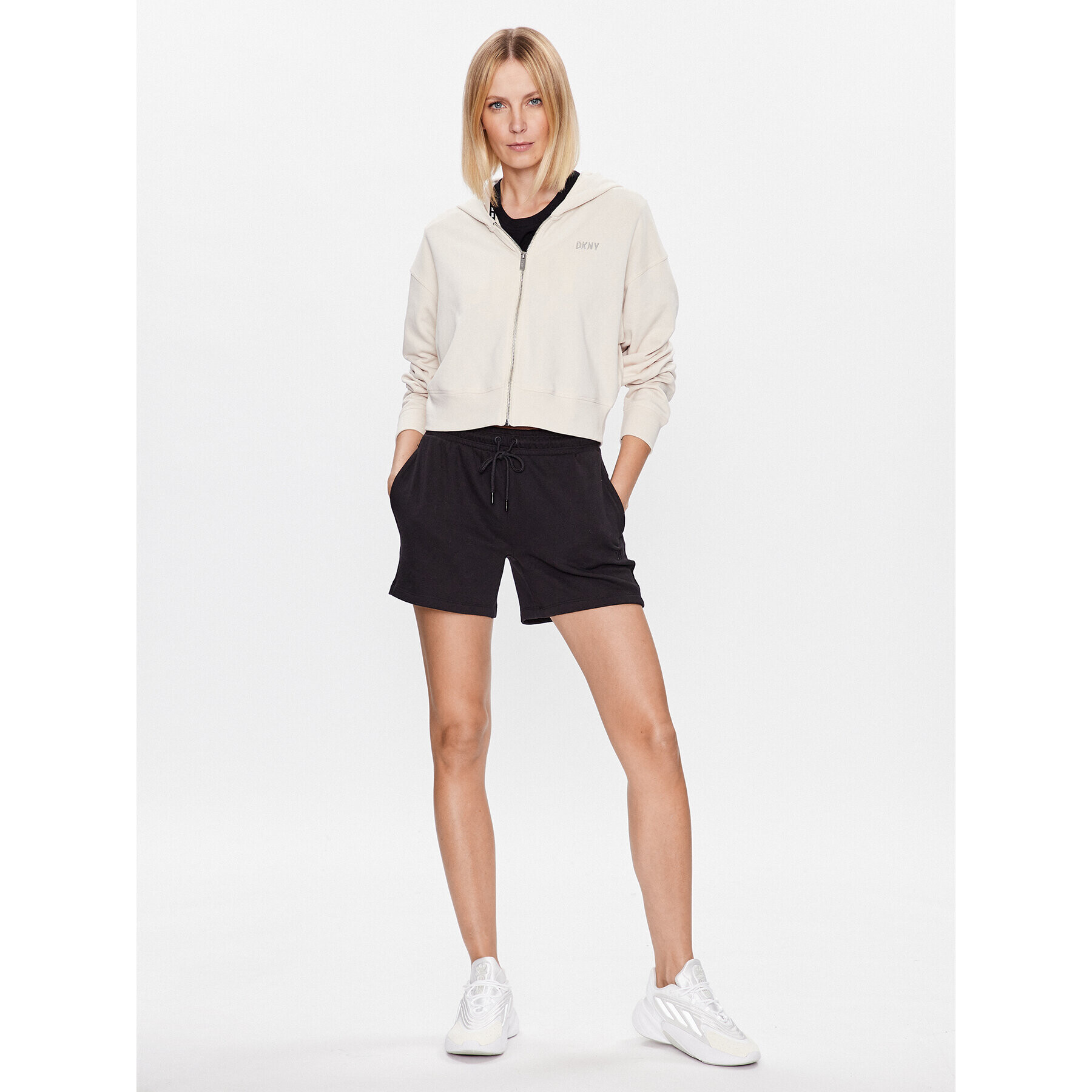 DKNY Sport Mikina DP3J9279 Béžová Classic Fit - Pepit.sk