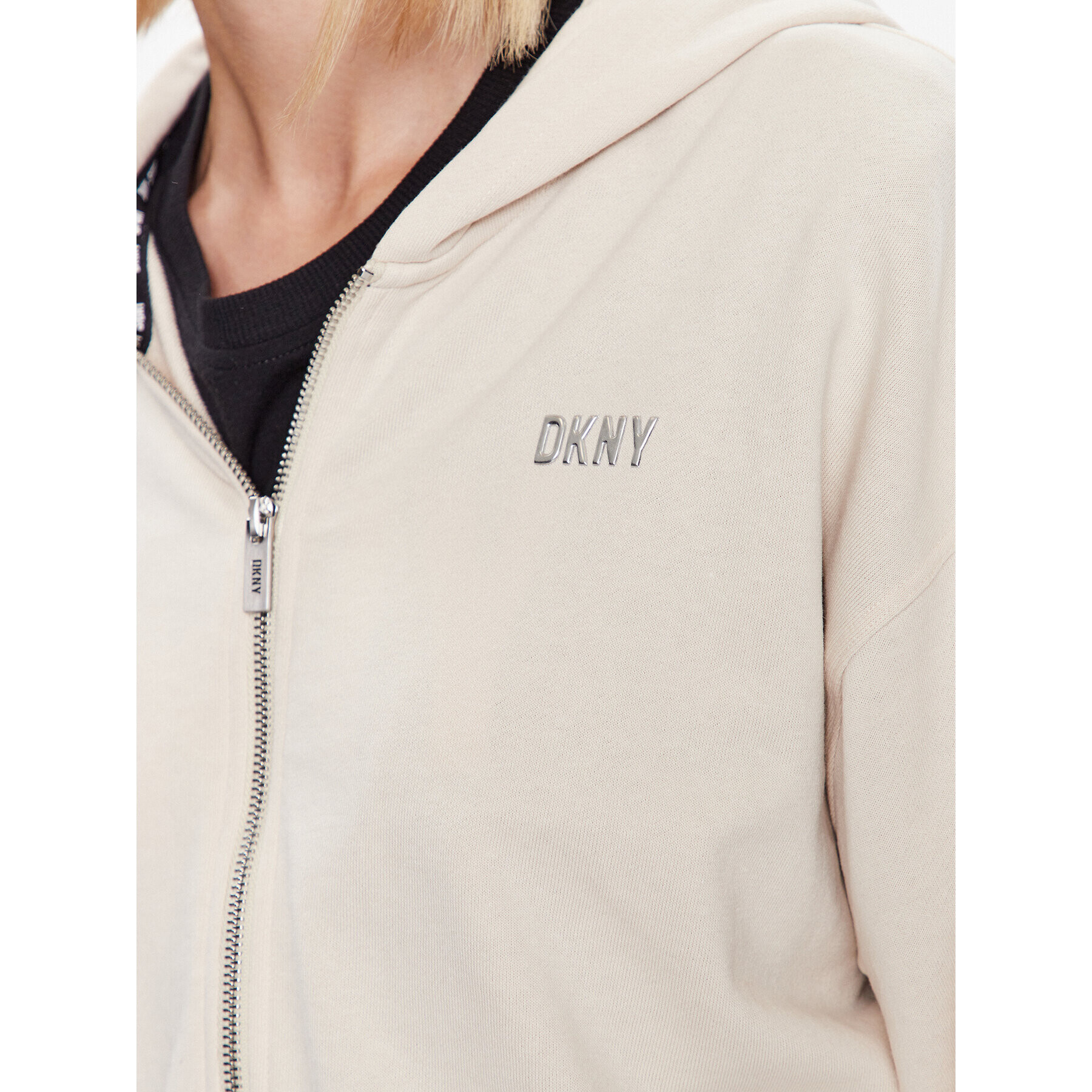 DKNY Sport Mikina DP3J9279 Béžová Classic Fit - Pepit.sk