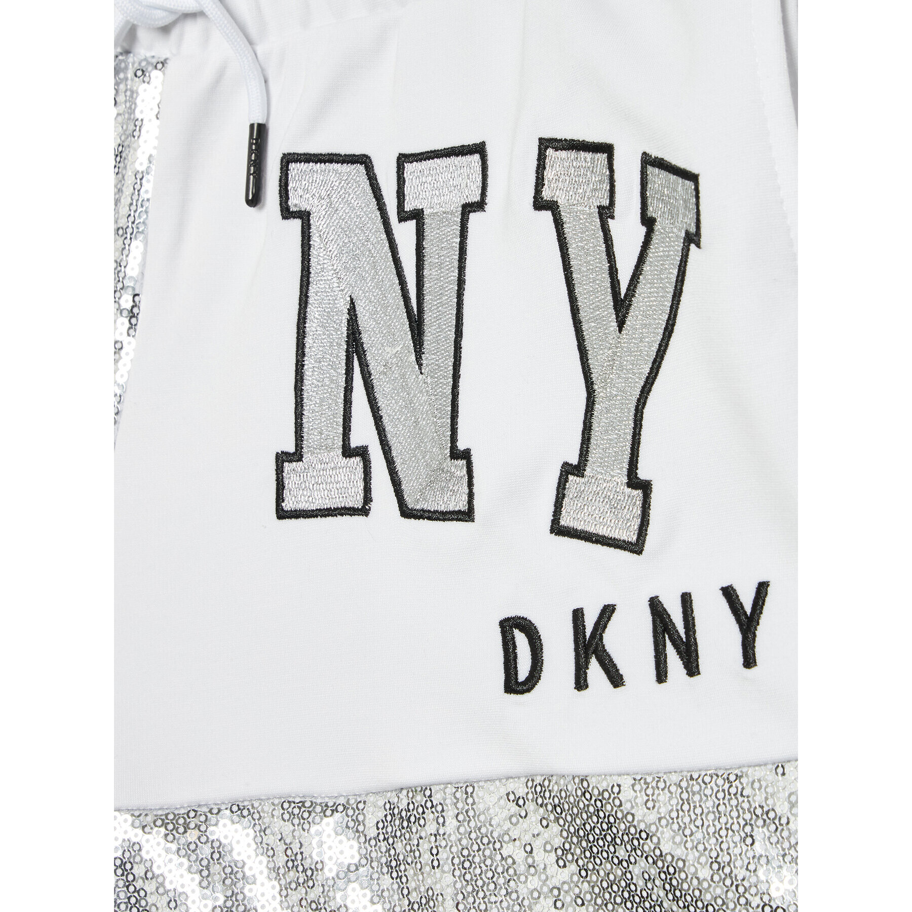 DKNY Športové kraťasy D34A60 S Biela Regular Fit - Pepit.sk