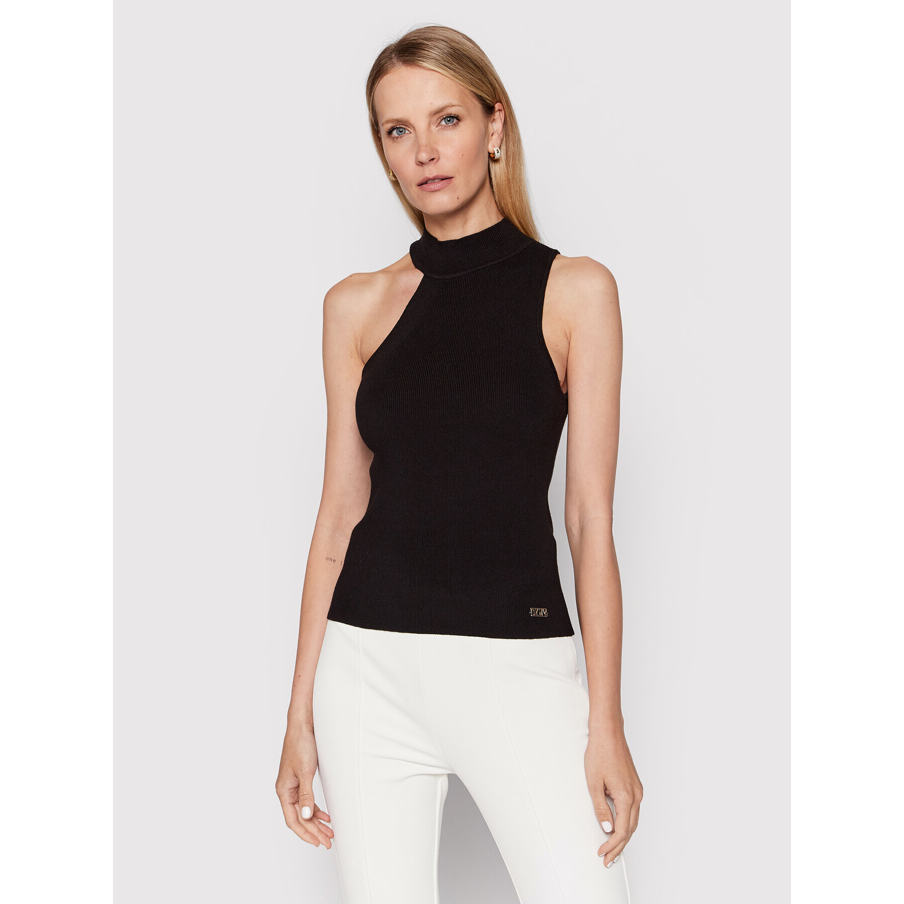 DKNY Top P2ASAA41 Čierna Slim Fit - Pepit.sk