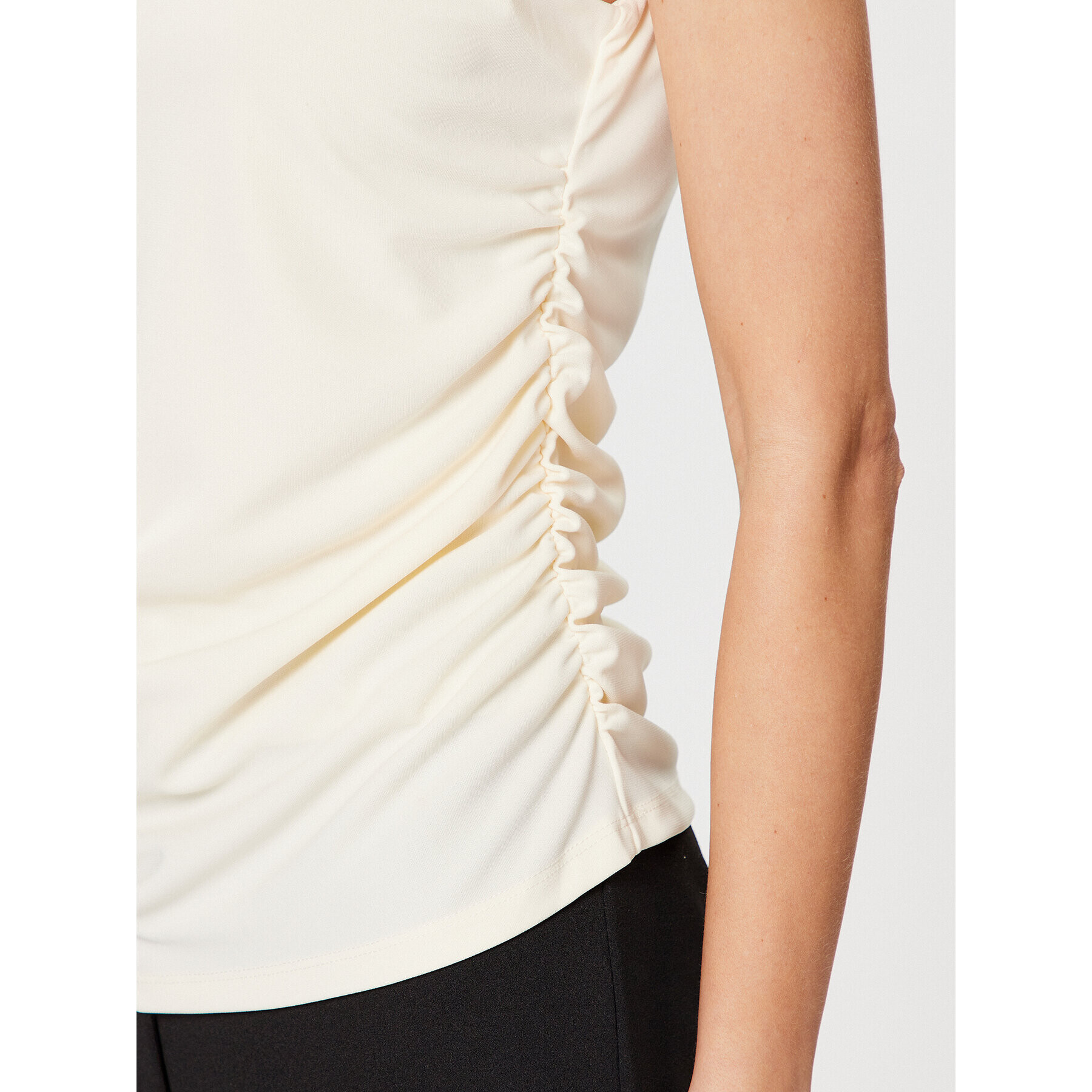 DKNY Top P3AH7QKR Écru Regular Fit - Pepit.sk