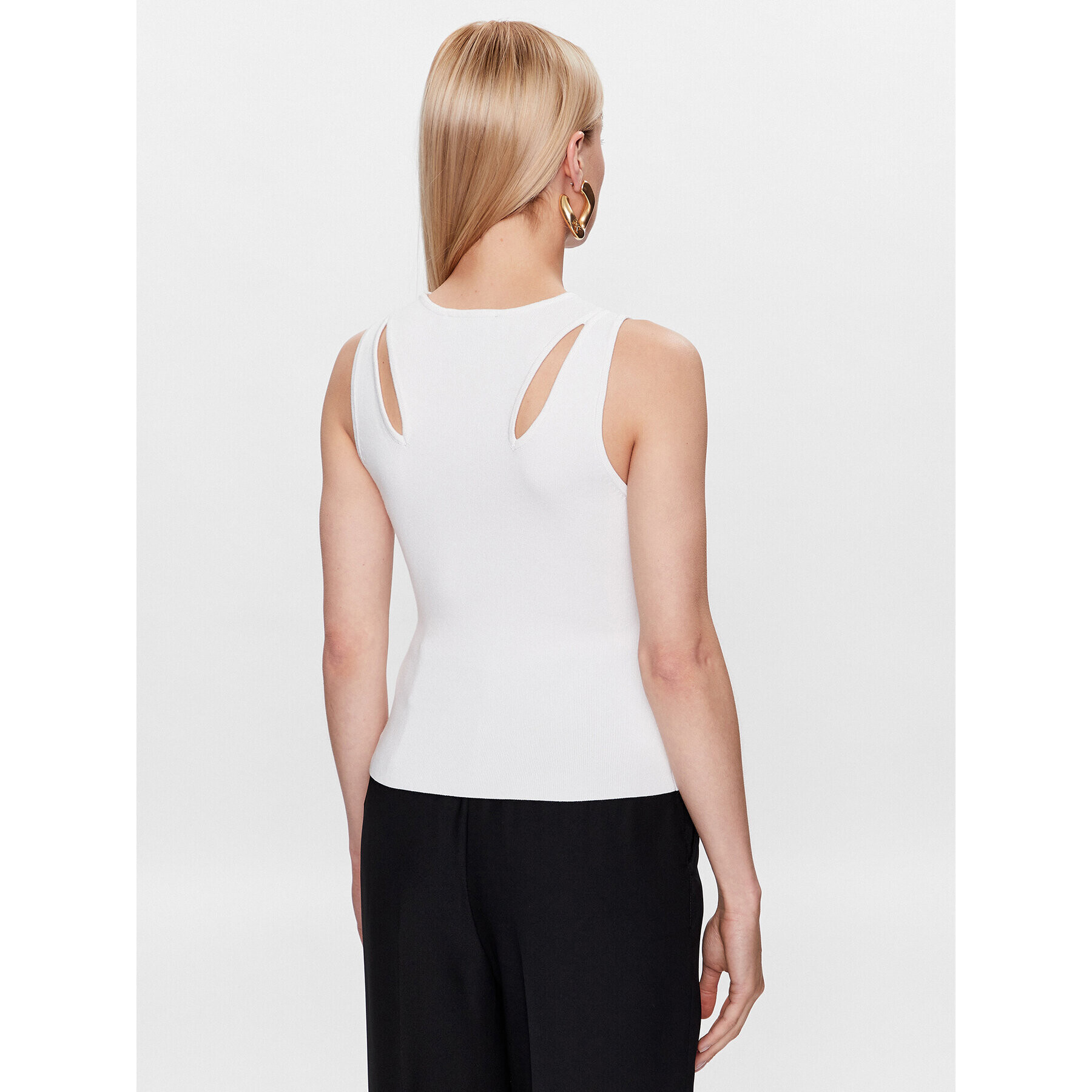 DKNY Top P3BSAH25 Biela Slim Fit - Pepit.sk