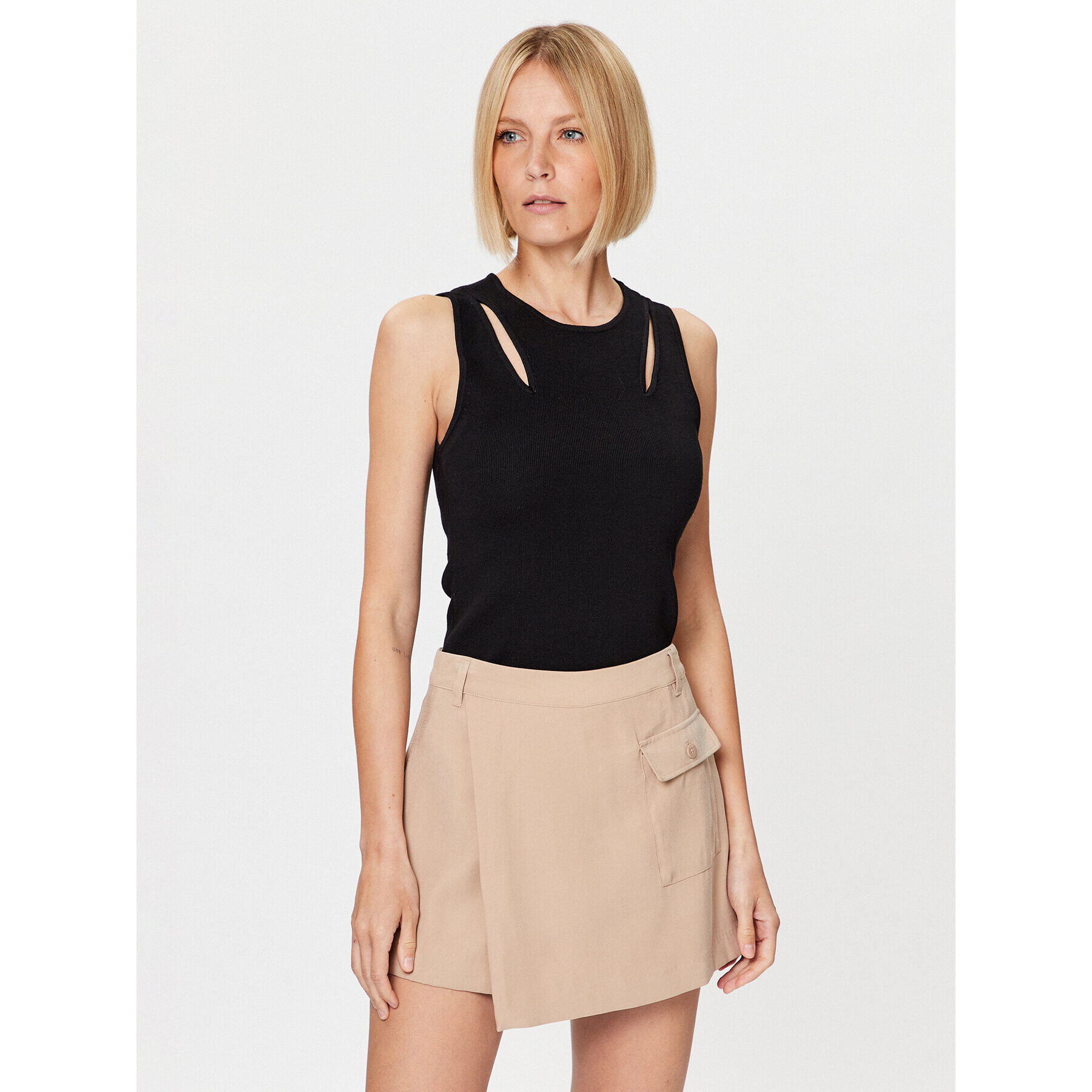 DKNY Top P3BSAH25 Čierna Slim Fit - Pepit.sk