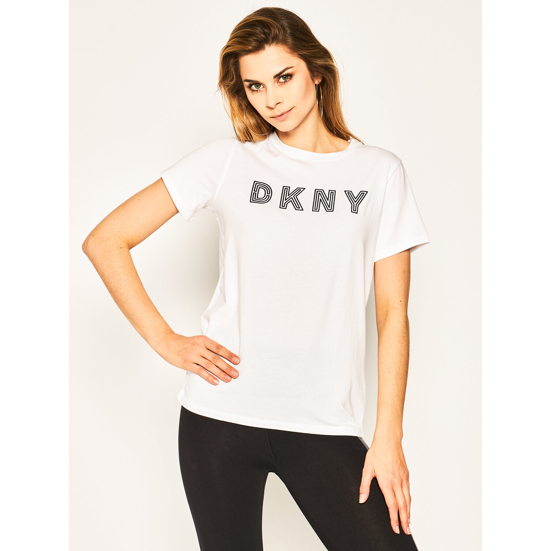 DKNY Tričko DP0T7440 Biela Regular Fit - Pepit.sk