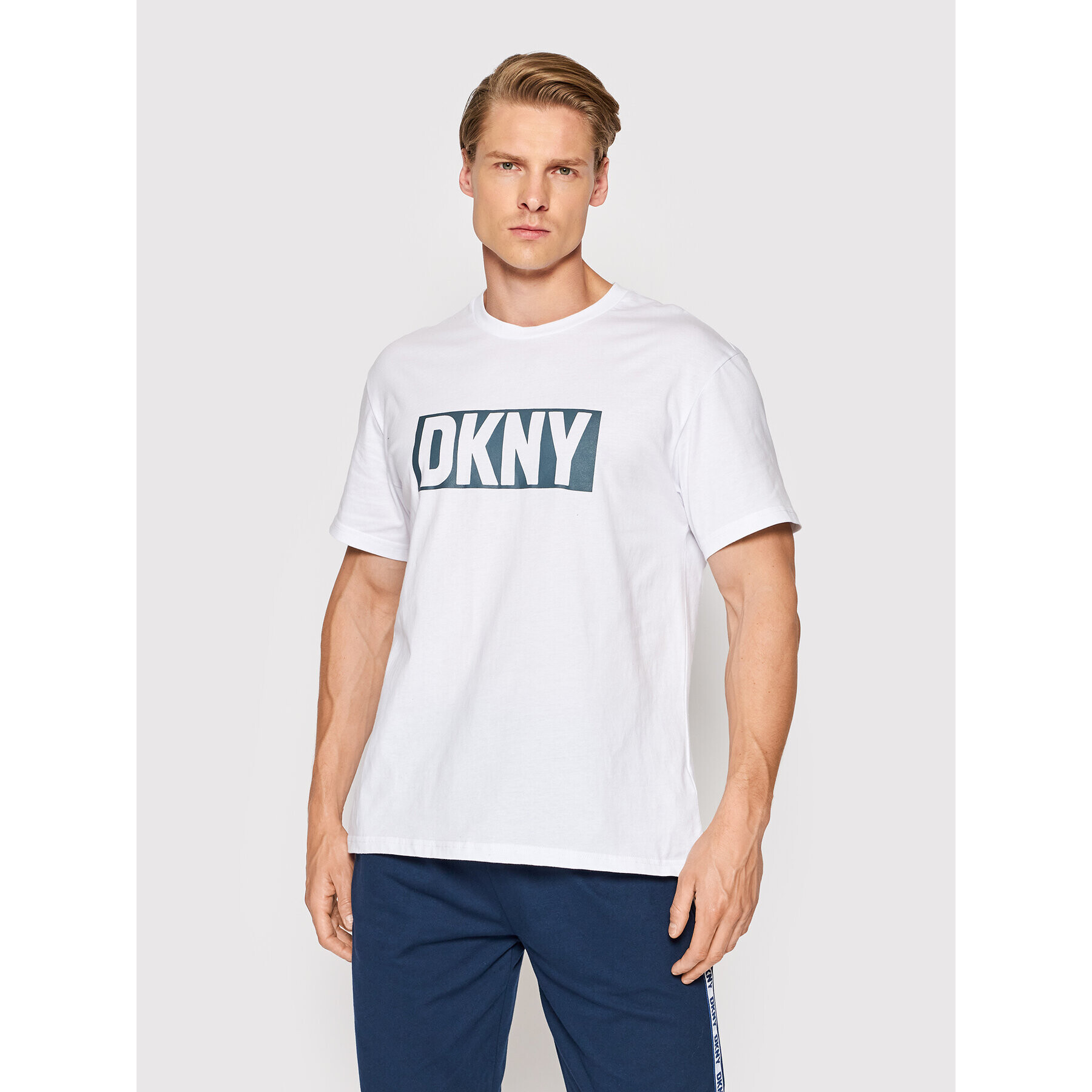 DKNY Tričko N5_6810_DKY Biela Regular Fit - Pepit.sk