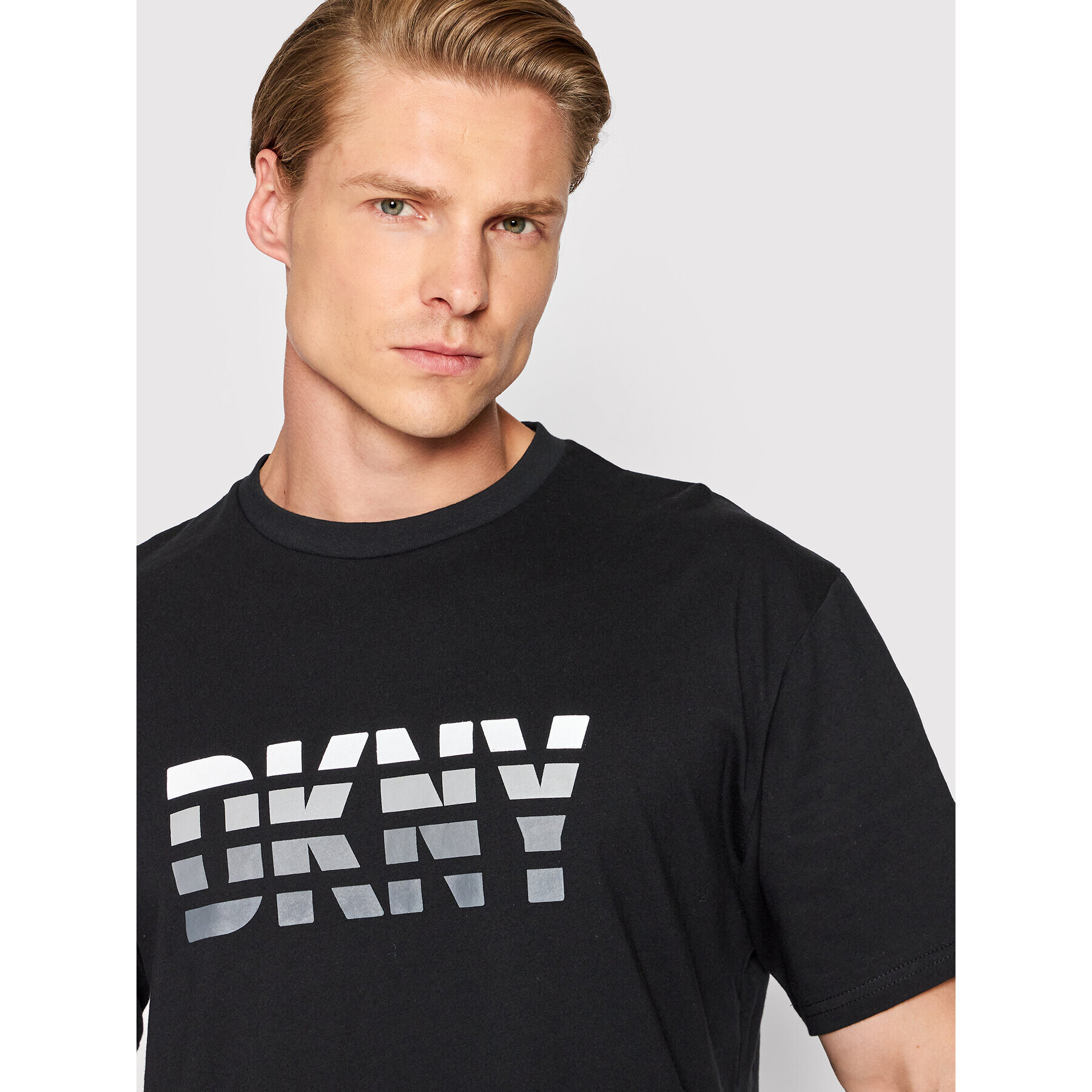 DKNY Tričko N5_6820_DKY Čierna Regular Fit - Pepit.sk