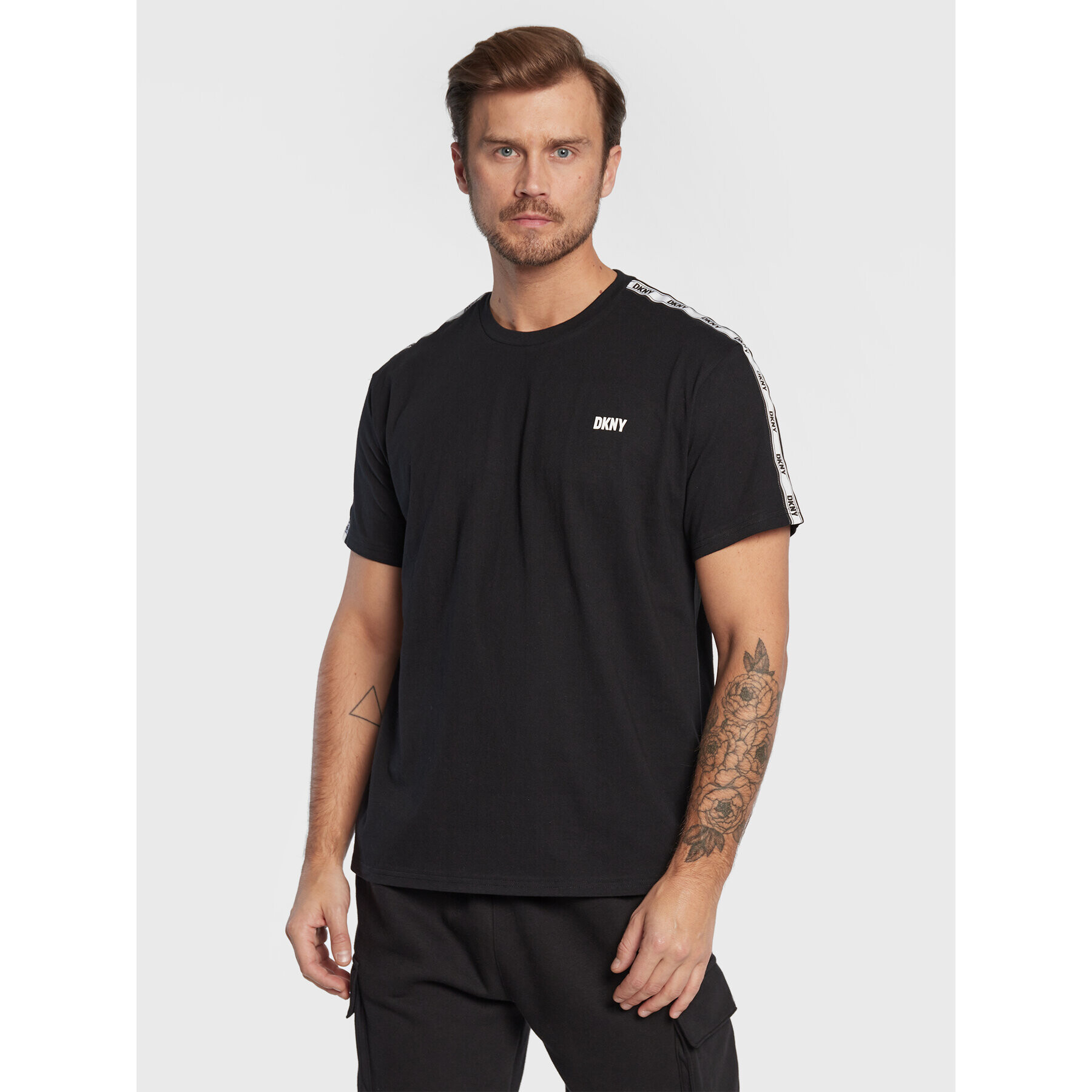 DKNY Tričko N5_6884_DKY Čierna Regular Fit - Pepit.sk